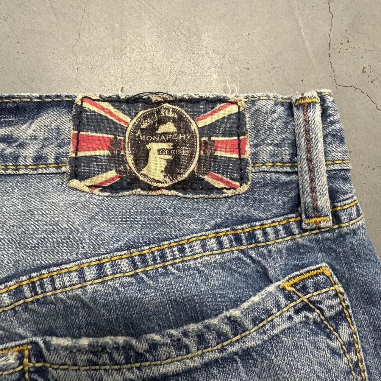 Vintage Vintage Y2K/2000s Baggy Distressed Holloway Monarchy Jeans Size US 32 / EU 48 - 7 Thumbnail