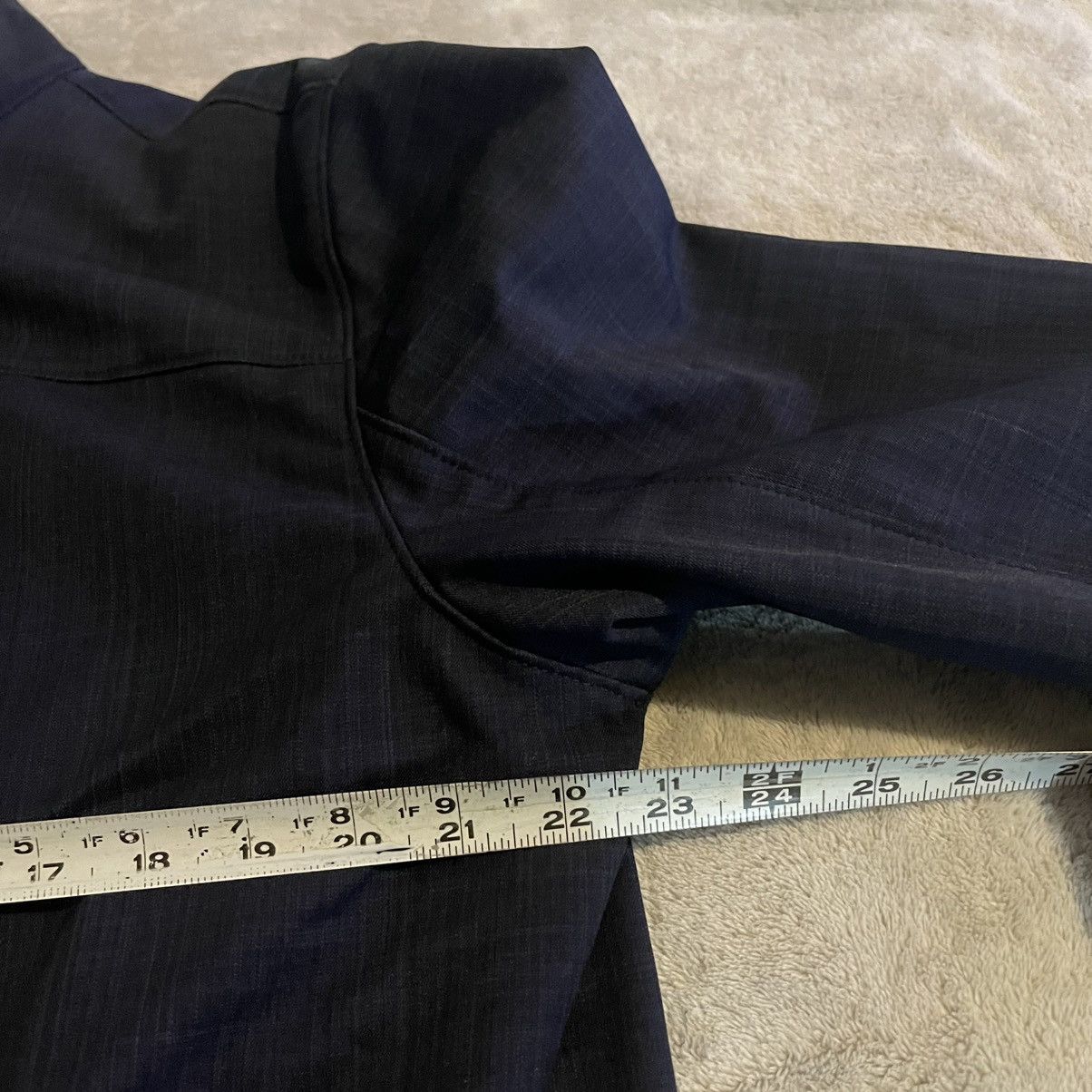 Black Rivet Black Rivet Mens Navy Blue Softshell Full Zip Jacket Large Size US L / EU 52-54 / 3 - 7 Thumbnail