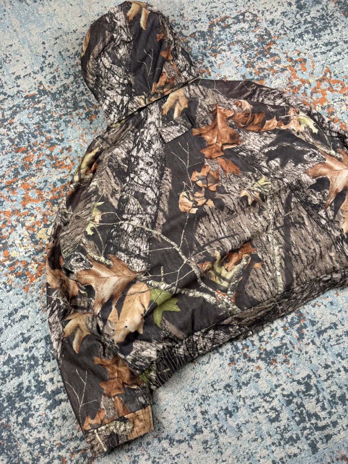 Mossy Oaks × Realtree × Vintage Vintage 90s Mossy Oak print boxy cargo booded hunting jacket Size US L / EU 52-54 / 3 - 4 Thumbnail