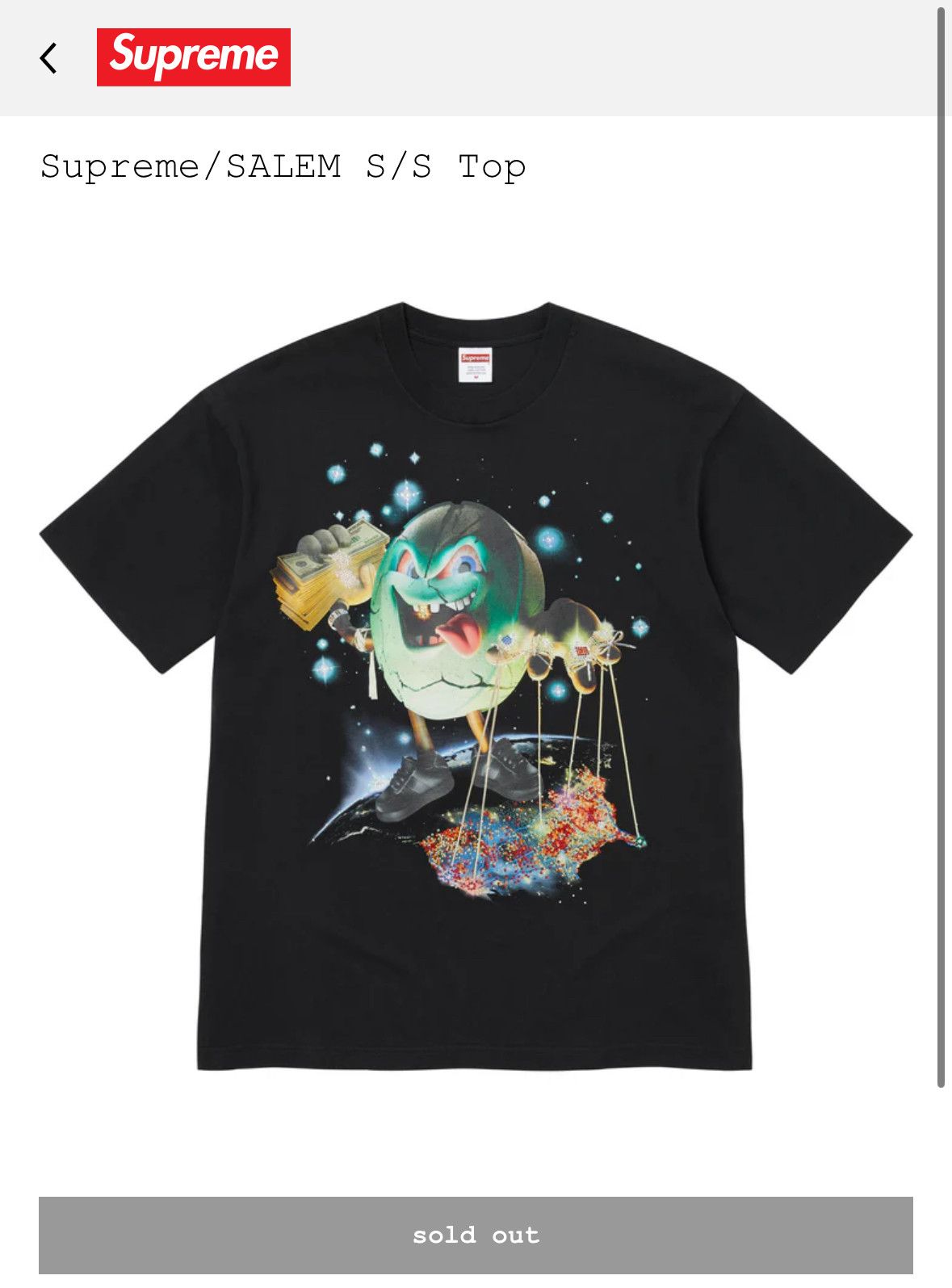 Supreme Salem Supreme Tshirt Size US XL / EU 56 / 4 - 1 Thumbnail