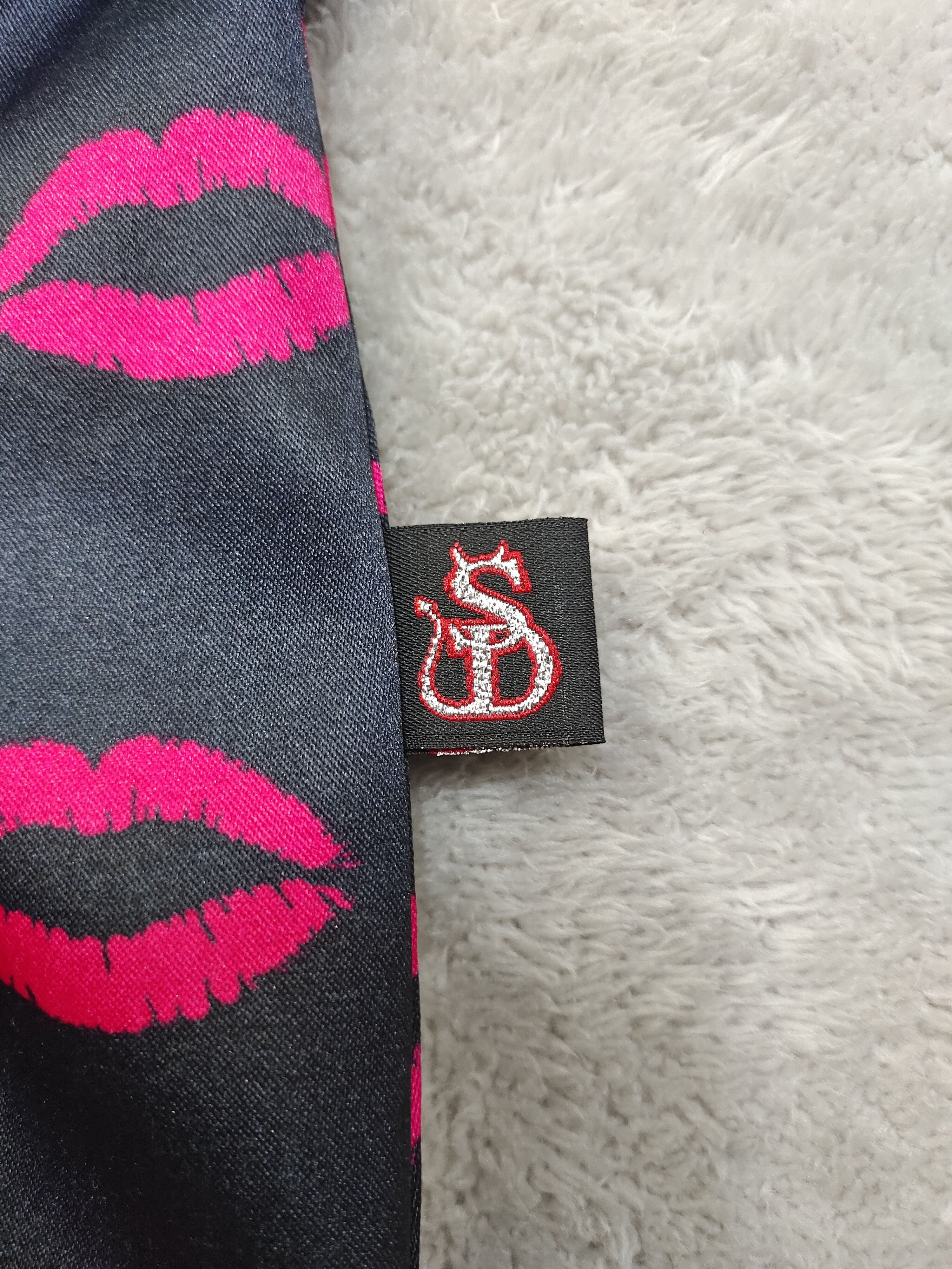 The Rolling Stones SHE DEVIL LIPS PRINT WOMEN BOOTCUT PANTS Size 32" / US 10 / IT 46 - 9 Thumbnail