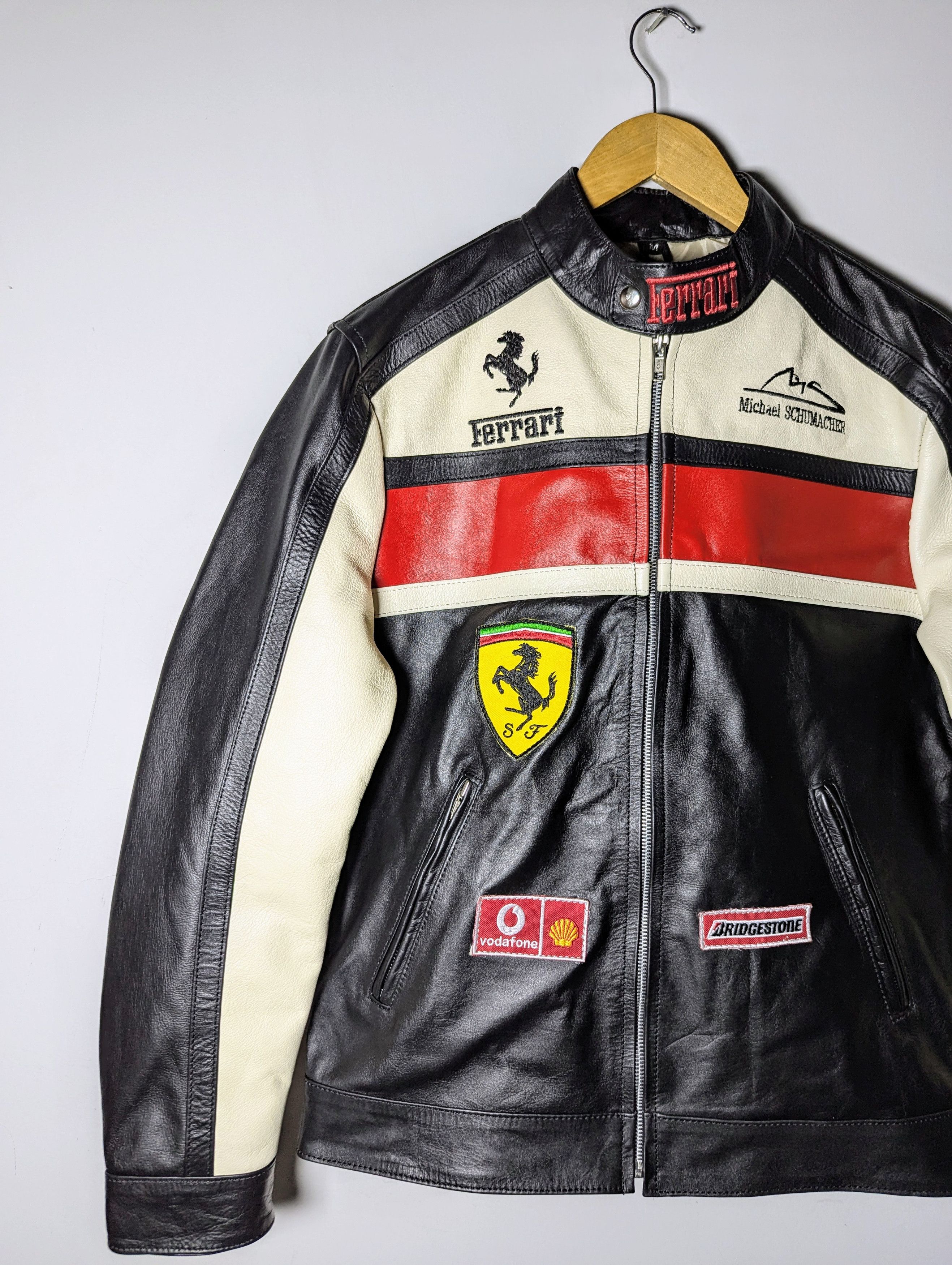 Ferrari 🔥 FERRARI 👀 LEATHER JACKET Formula 1 Streetwear Size US L / EU 52-54 / 3 - 3 Thumbnail