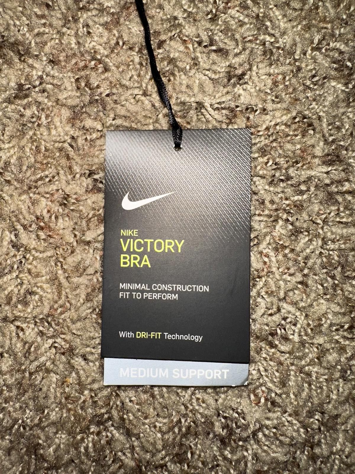 Nike Nike Womens Victory Shape Medium Support White Sports Bra Size ONE SIZE - 11 Thumbnail