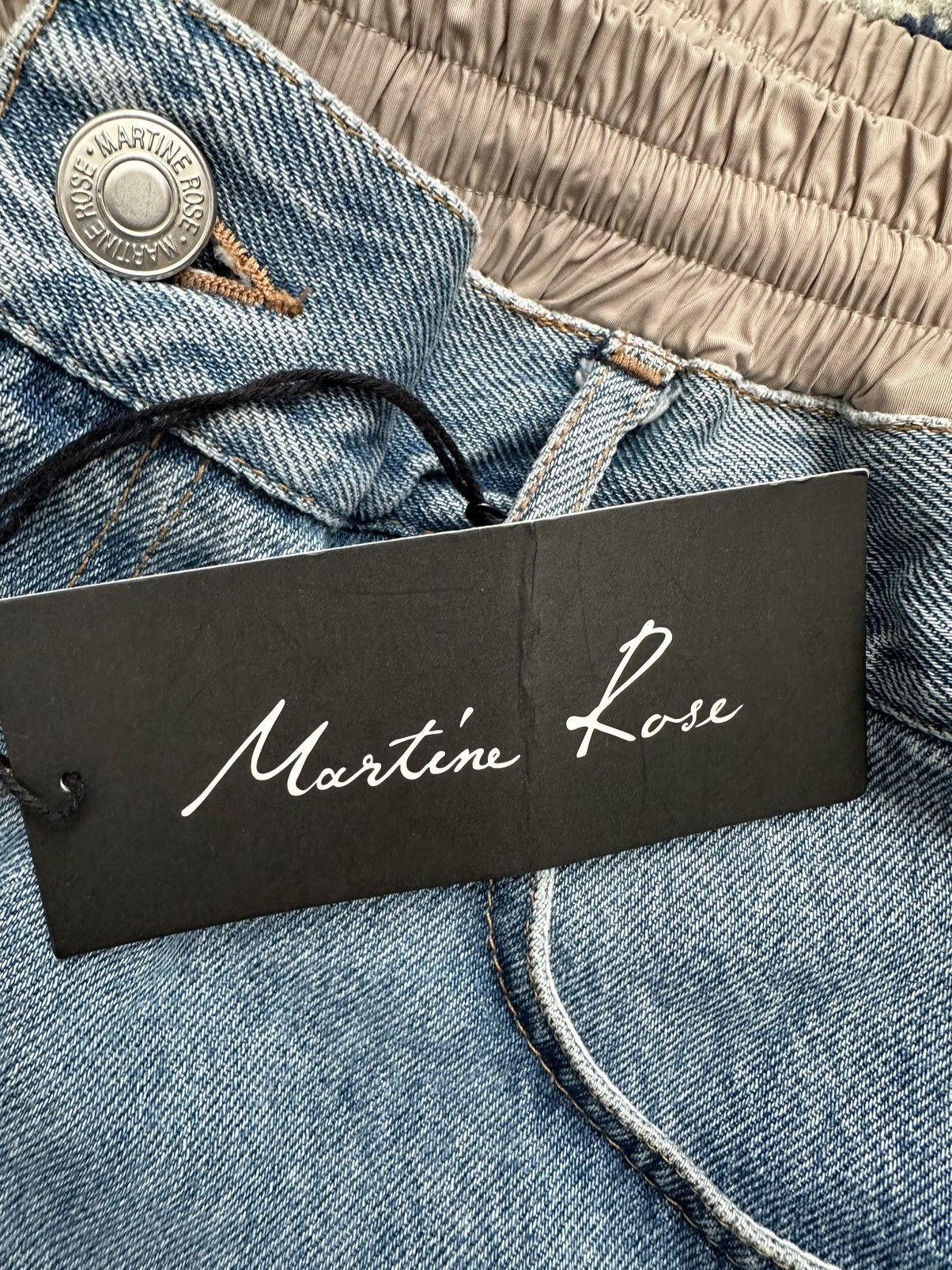 Martine Rose SS19 Martine Rose Hybrid Denim Track Pant Size US 34 / EU 50 - 7 Thumbnail