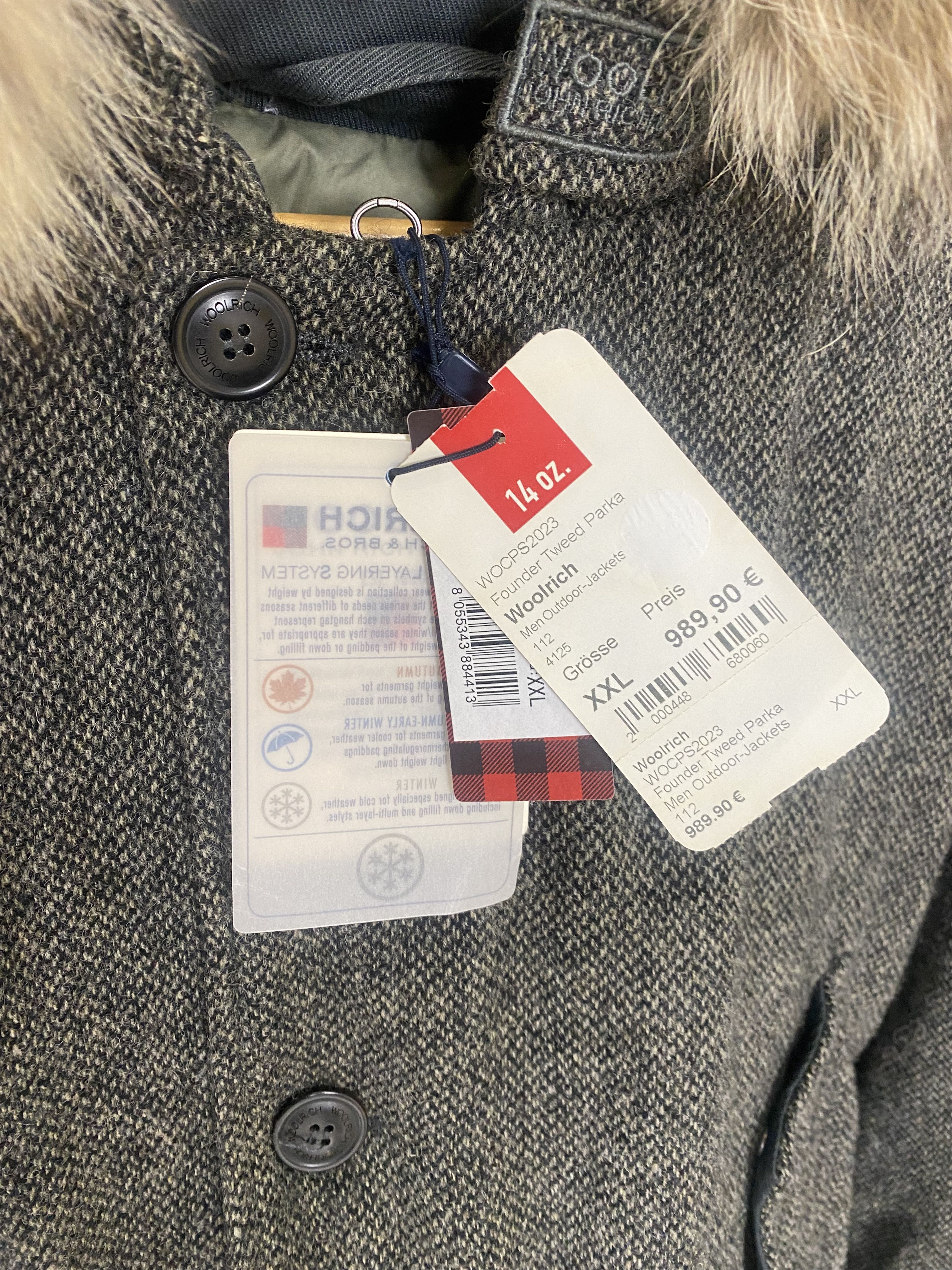 Woolrich Woolen Mills Woolrich Arctic Founder Tweed Parka Size US XXL / EU 58 / 5 - 6 Thumbnail