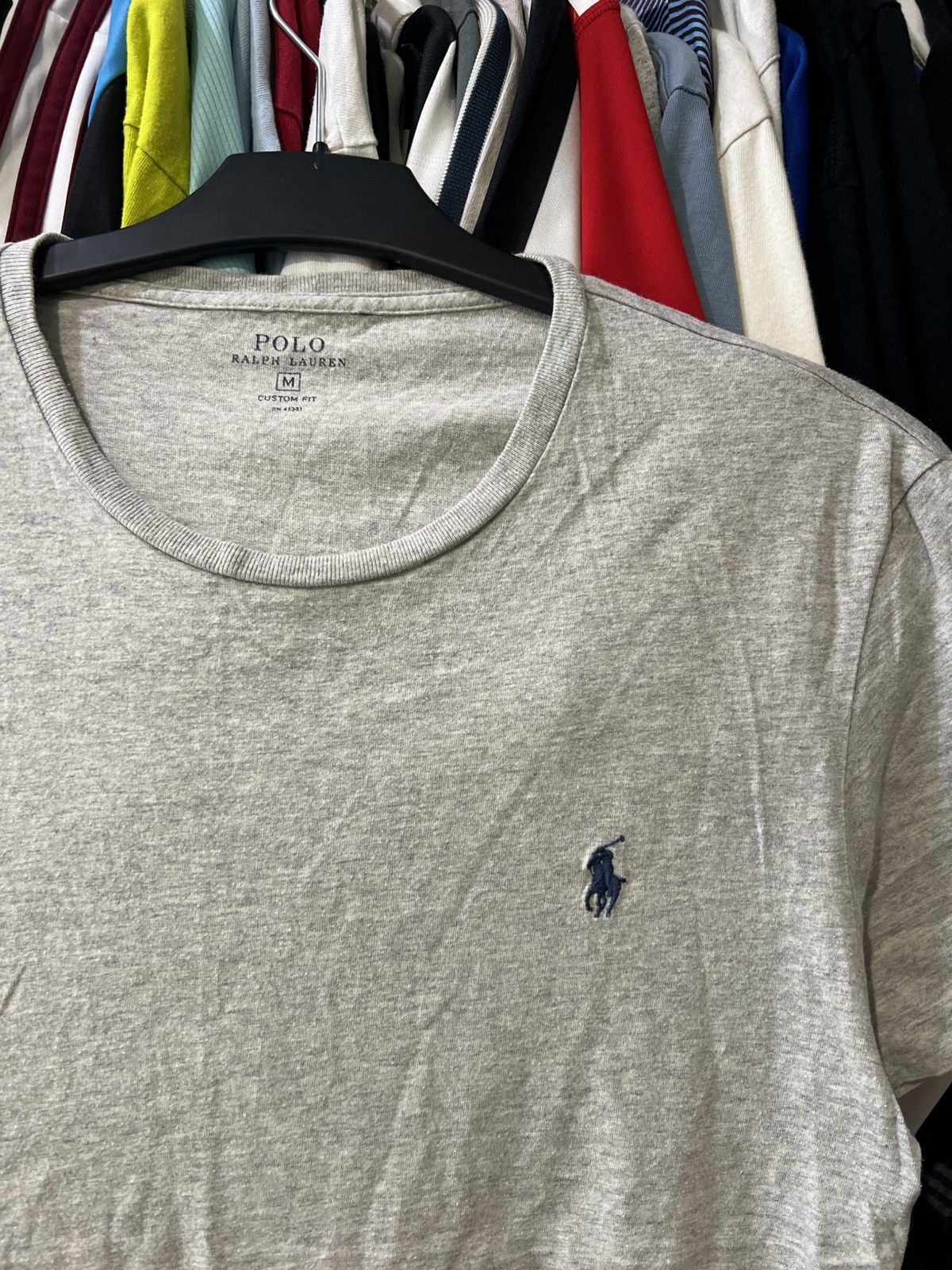 Polo Ralph Lauren GRAY BASIC POLO RALPH LAUREN SMALL HORSE LOGO T SHIRT SIZE M Size US M / EU 48-50 / 2 - 2 Thumbnail