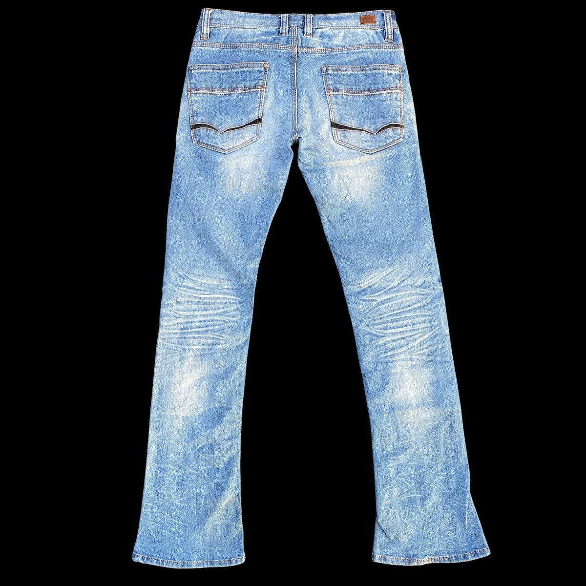 If Six Was Nine × Japanese Brand Flare Nicole Club For Men Blue Stone Zip Denim Jeans Size US 32 / EU 48 - 8 Thumbnail