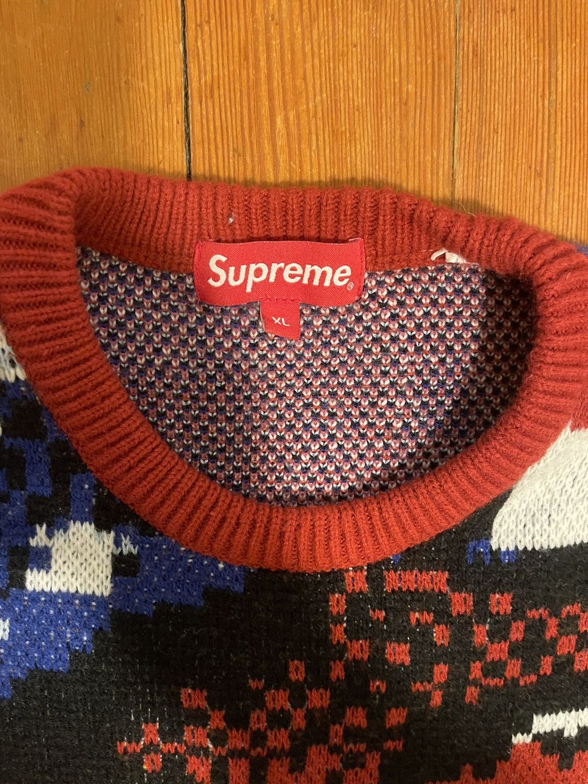 Supreme SUPREME DIGITAL EAGLE PRINT SWEATER SS21 Size US XL / EU 56 / 4 - 3 Thumbnail