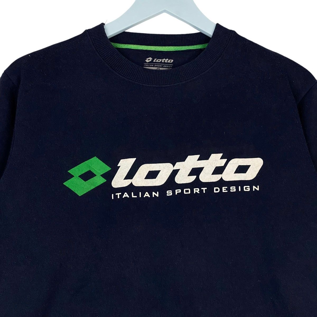 Lotto Sport × Vintage Vintage Lotto Printed Crewneck Sweatshirt Navy Blue Size US M / EU 48-50 / 2 - 5 Thumbnail