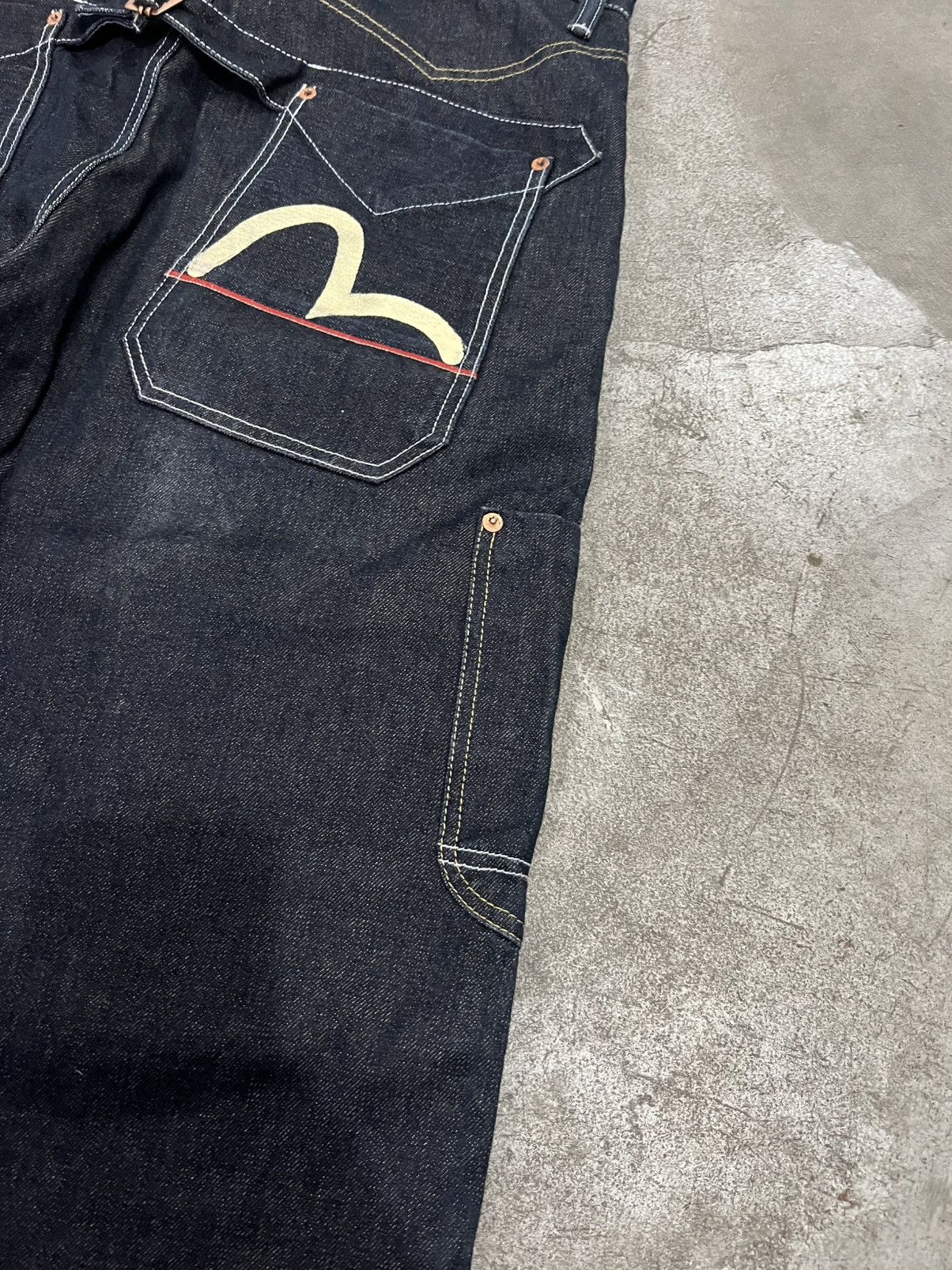 Evisu Vintage EVISU 2000 BUCKLE BACK SELVEDGE POCKET DENIM PANTS Size US 36 / EU 52 - 6 Thumbnail