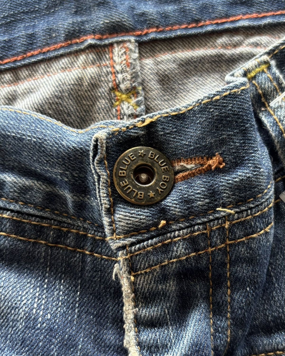 BUFFALO BOBS Blue Blue Japan Faded Denim Jeans Size US 28 / EU 44 - 4 Thumbnail