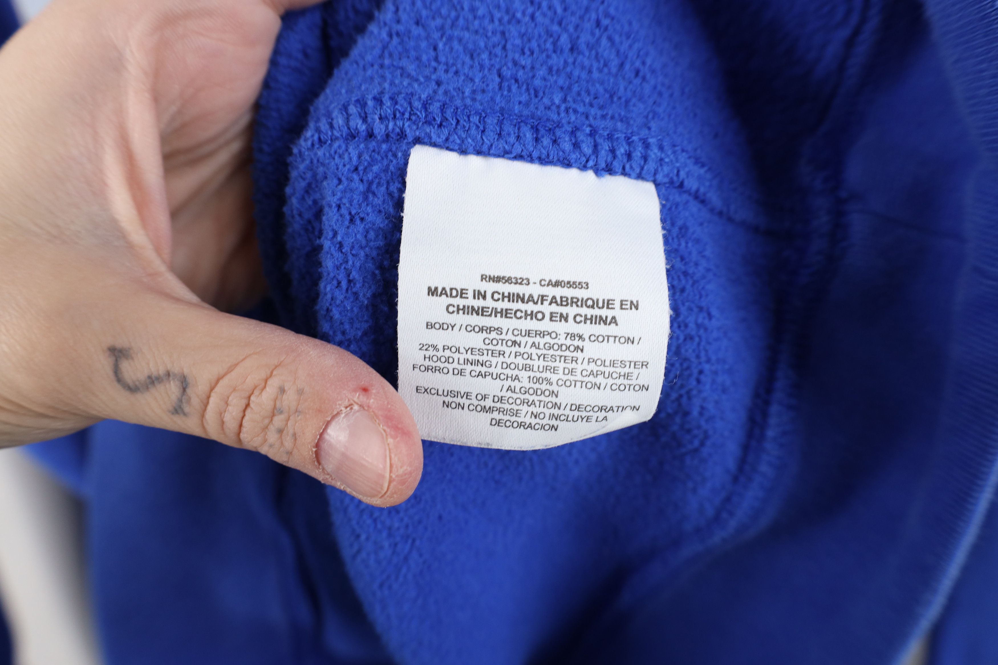 Nike Vintage Y2K Nike Spell Block Letter Hoodie Sweatshirt Blue Size US M / EU 48-50 / 2 - 11 Thumbnail