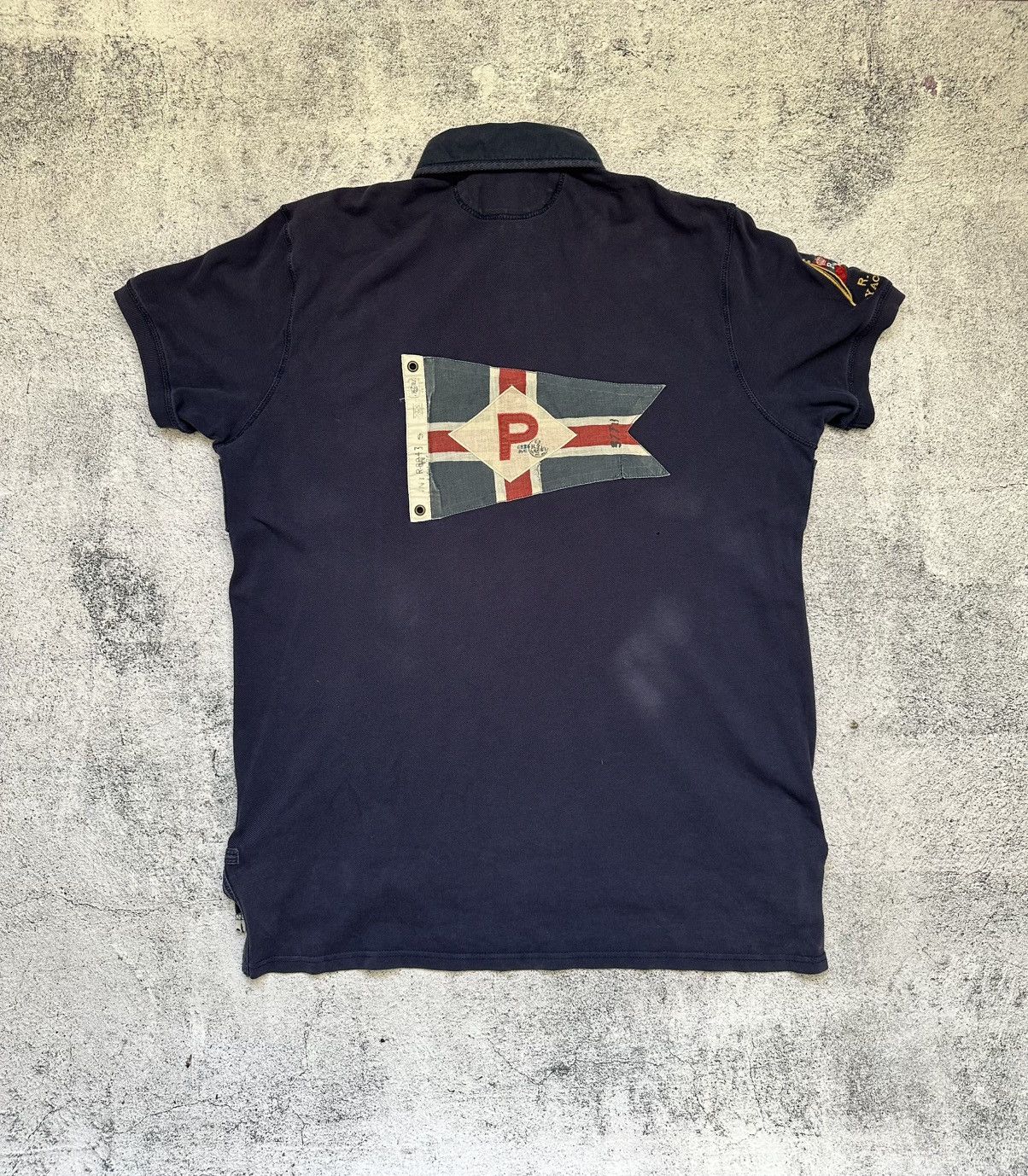 Polo Ralph Lauren Vintage Polo Ralph Lauren Polos Yacht Club Flag Logo Y2K Size US XL / EU 56 / 4 - 2 Thumbnail