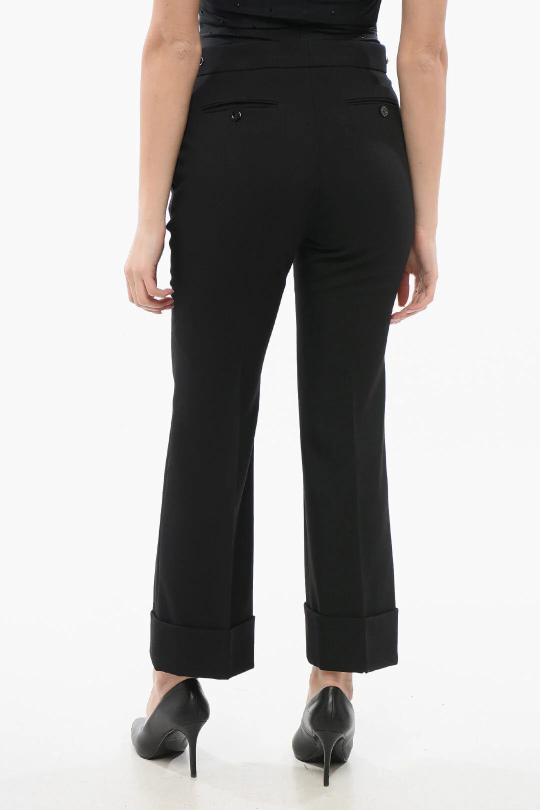 Gucci o1mm0326 Wool Pant in Black Size 27" / US 4 / IT 40 - 2 Thumbnail