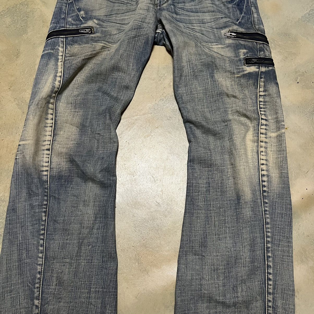 Japanese Brand Rattle Trap Japanese Brand Distressed Style Denim Jeans Size US 34 / EU 50 - 4 Thumbnail