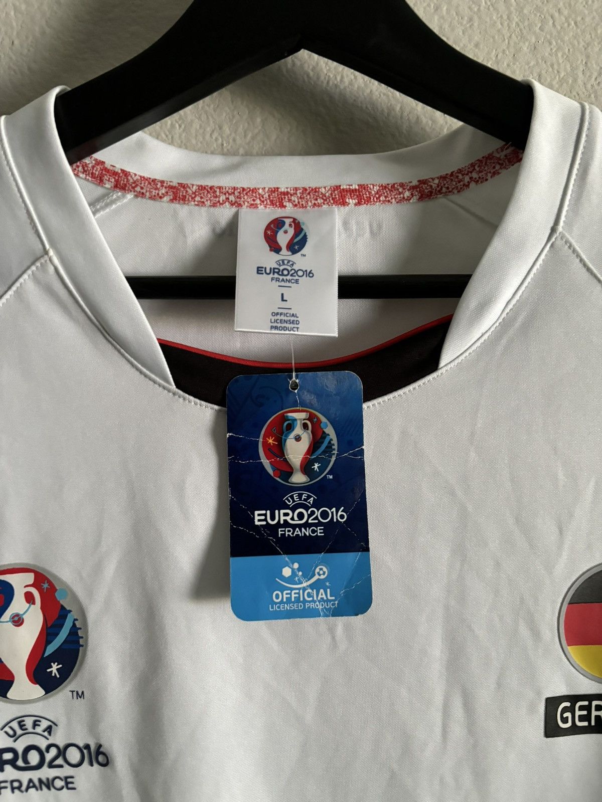 Vintage UEFA Euro 2016 Germany soccer football jersey Nike Size US L / EU 52-54 / 3 - 5 Thumbnail
