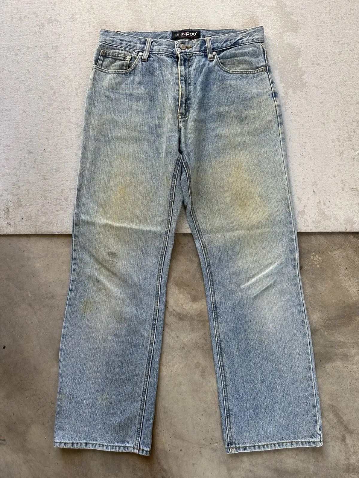 Zippo OFFERS ACCEPT 🩸 ZIPPO Jeans Light Washed Denim Pants W31 Size US 31 - 1 Thumbnail