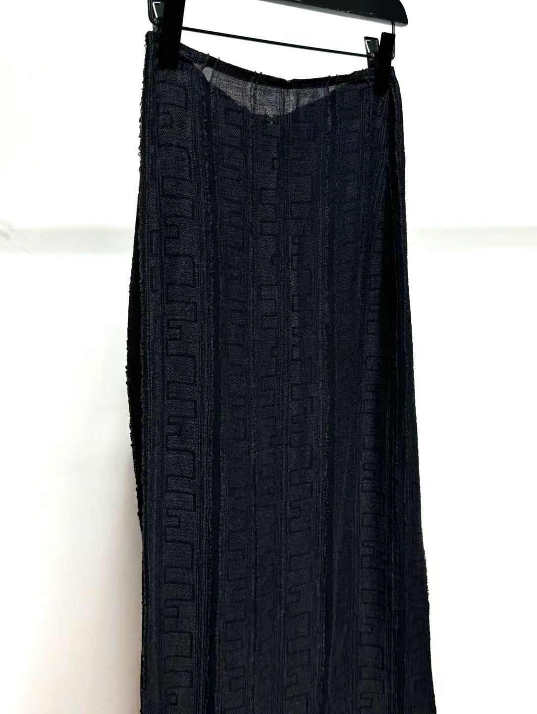 Yohji Yamamoto Yohji Yamamoto 1996ss Rayon Skirt Vintage Geo Details Size 24" / US 00 / IT 34 - 6 Thumbnail