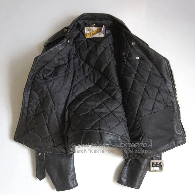 Schott Schott Classic cable-stayed leather jacket Size US XL / EU 56 / 4 - 3 Thumbnail