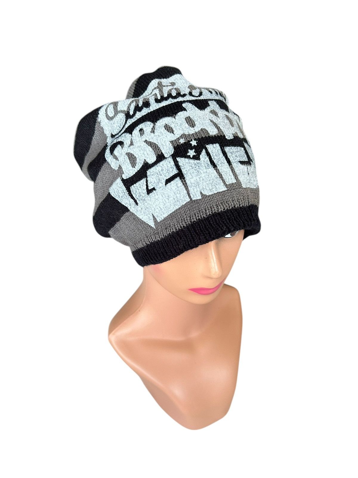 Japanese Brand × Kapital × Vintage Distressed Japanese Punk Style Reversible Beanie Hats Size ONE SIZE - 11 Thumbnail