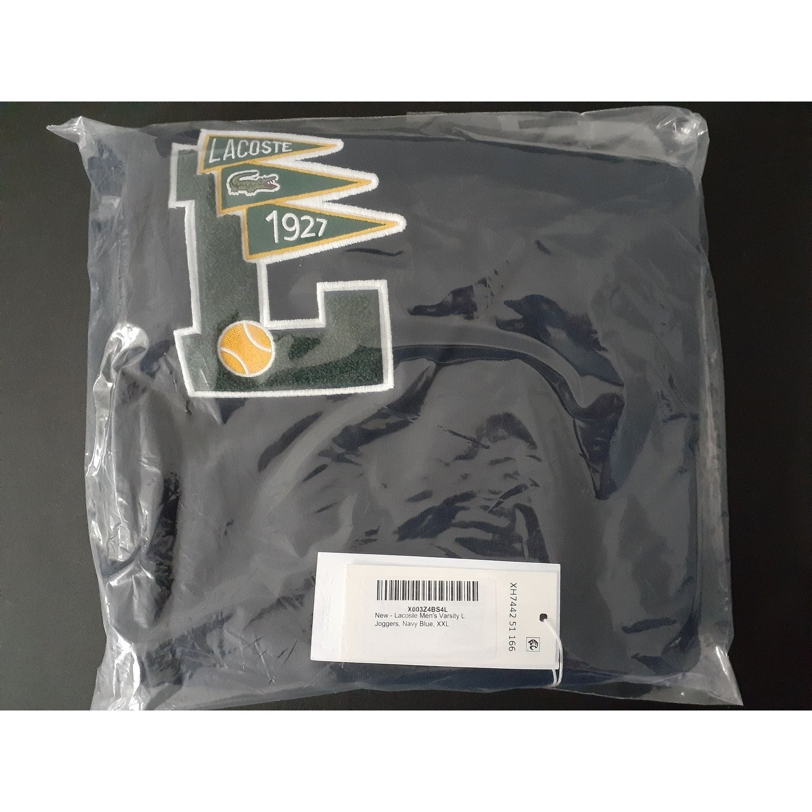 Lacoste Lacoste Men's Varsity L Joggers Sweatpants Navy Blue XXL Size US 36 / EU 52 - 2 Thumbnail