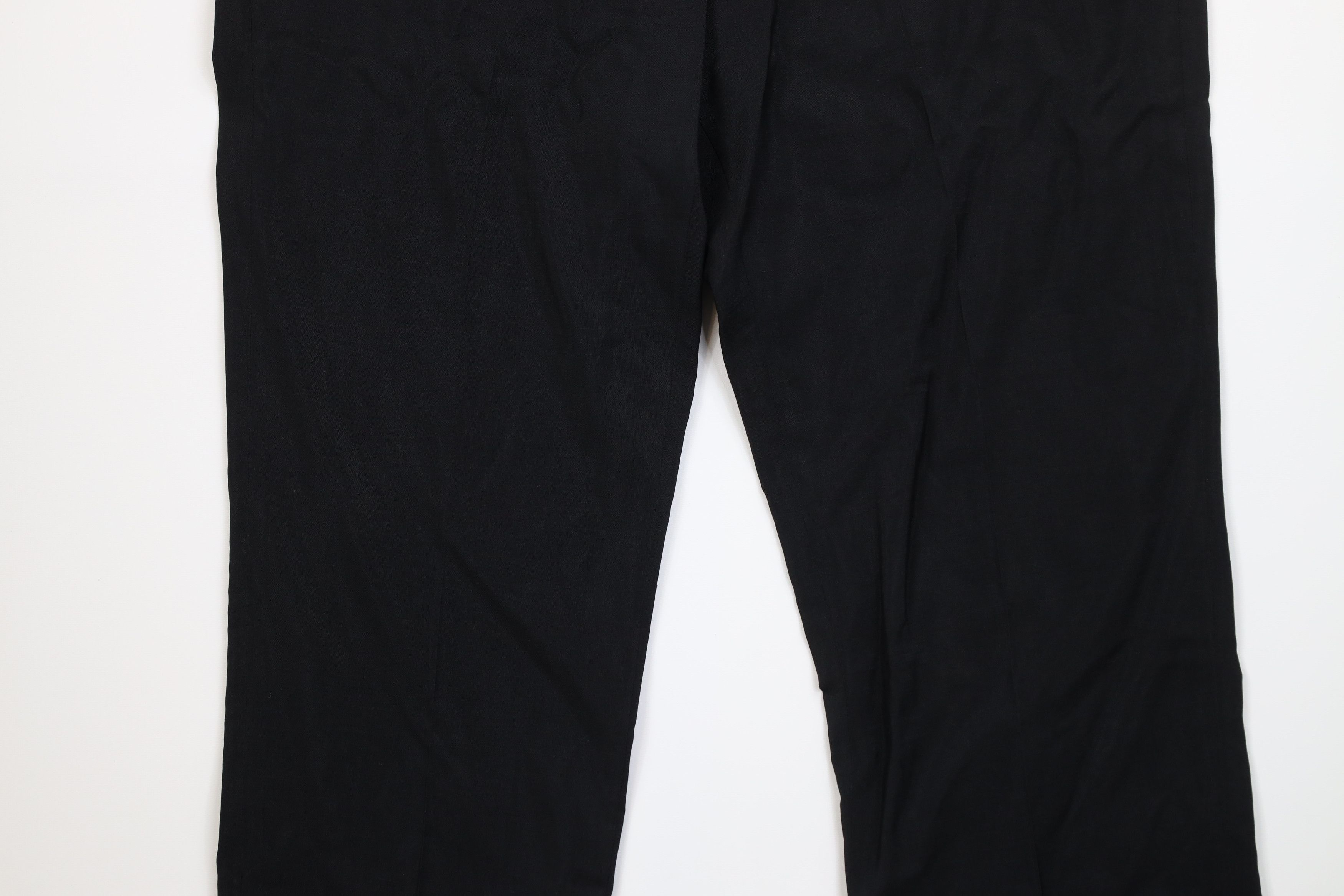 Vintage Vintage 50s Rockabilly Gabardine Knit Chino Pants Black USA Size US 42 / EU 58 - 3 Thumbnail