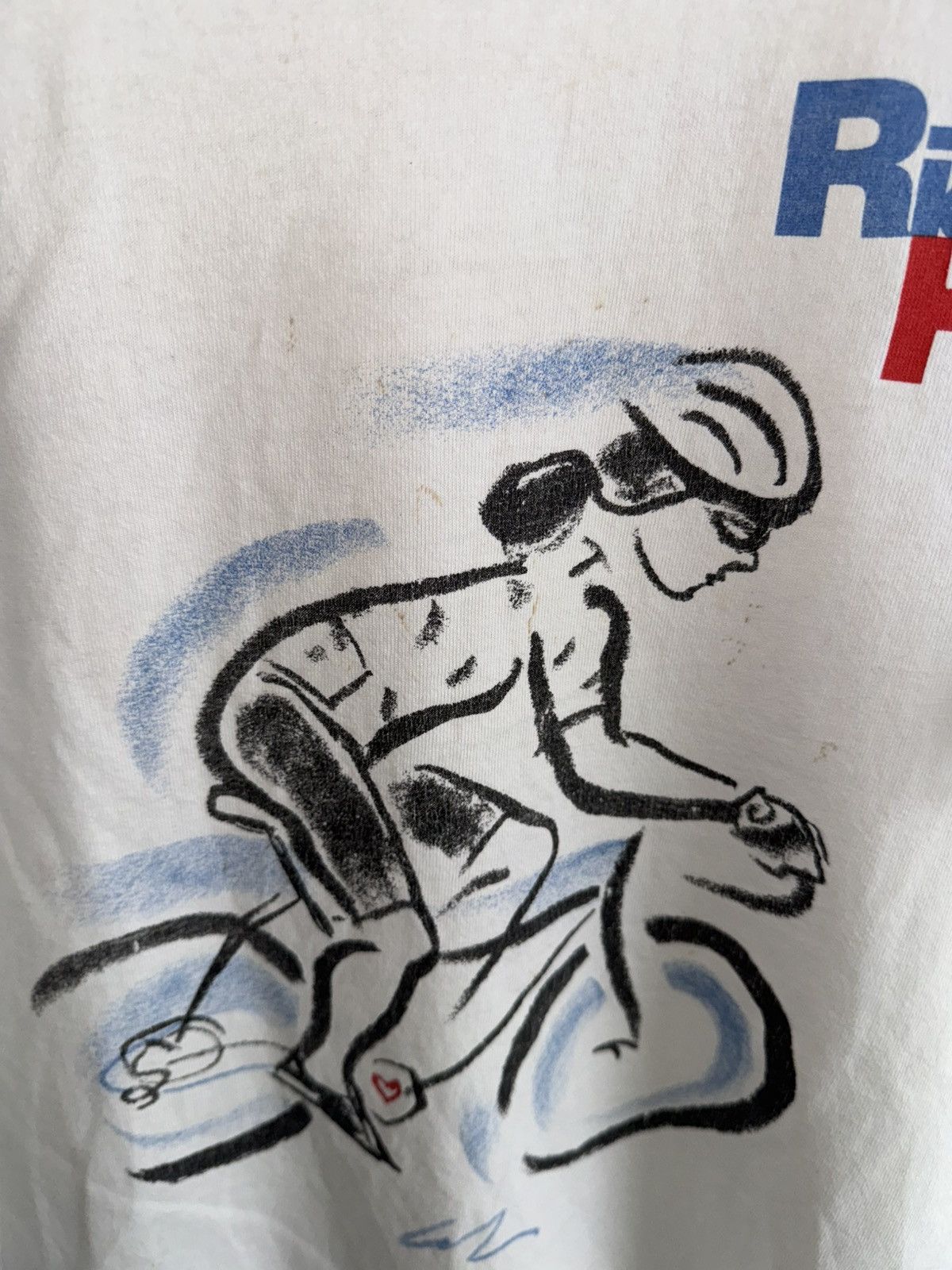 Fruit Of The Loom × Vintage Vintage 90s Ride for Heart and Stroke Foundation T-shirt Size US XL / EU 56 / 4 - 5 Thumbnail