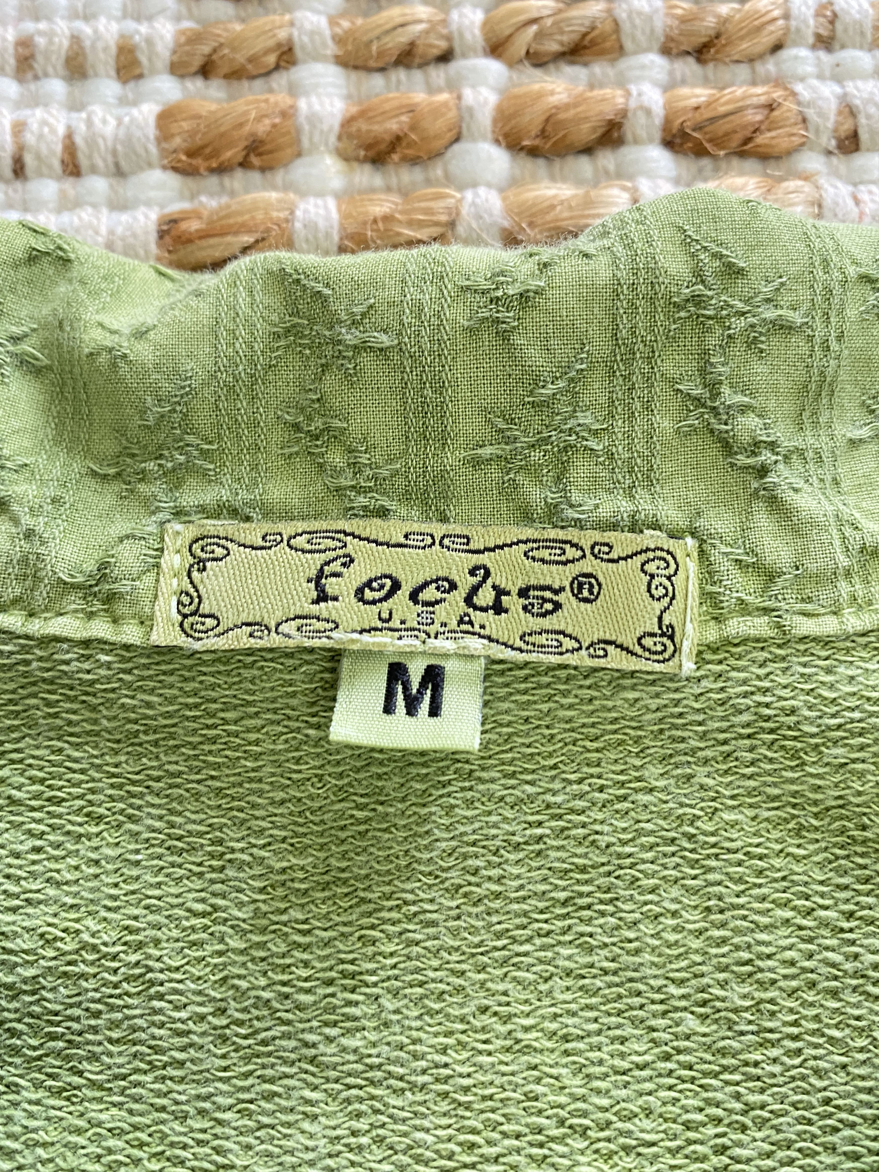 Other Vintage Focus Embroidered Zip-Up Jacket – Light Green Size M / US 6-8 / IT 42-44 - 10 Thumbnail