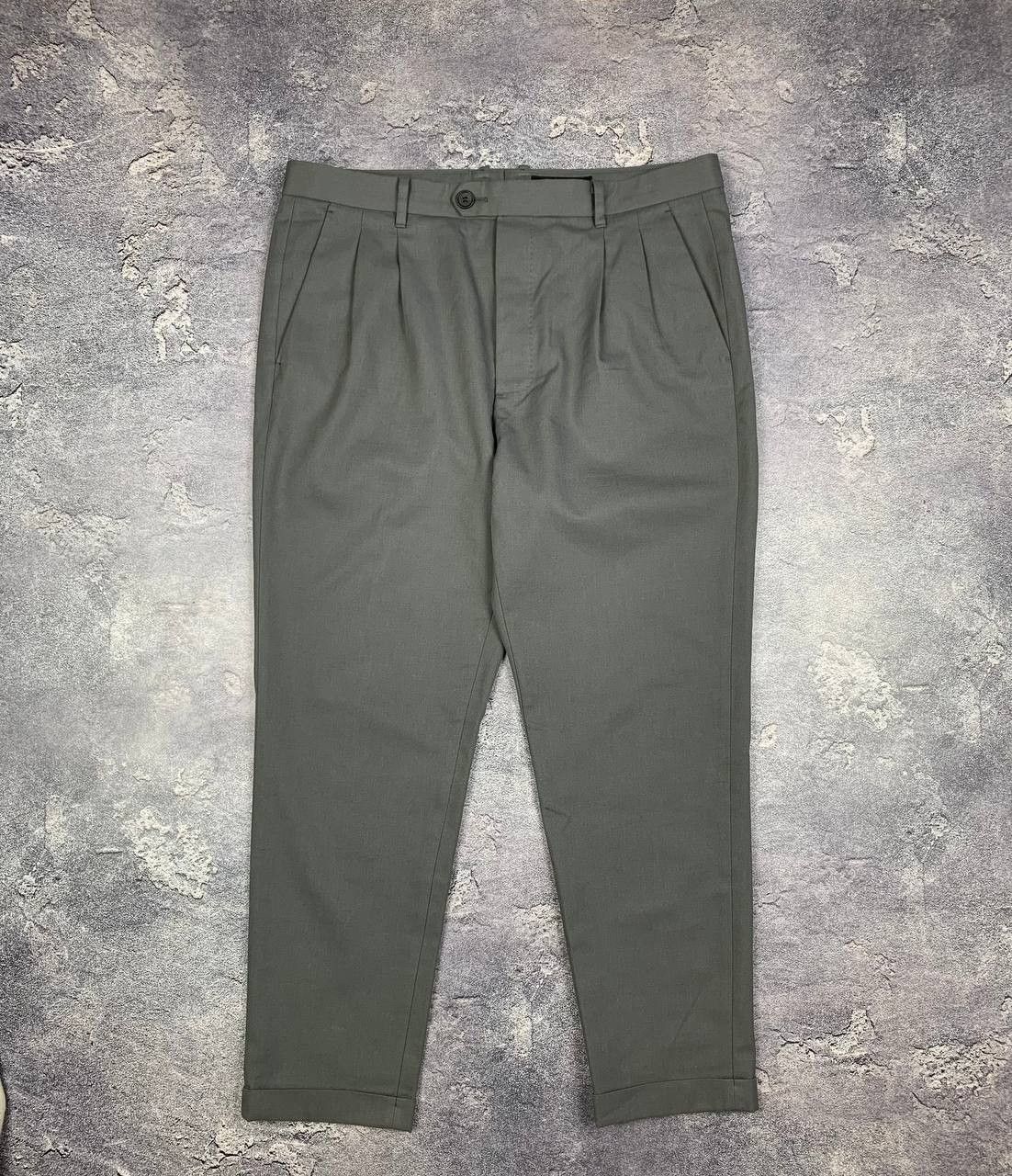 Allsaints AllSaints Gray Wool Blend Trousers W32 Tailored Cropped Fit Size US 34 / EU 50 - 1 Thumbnail
