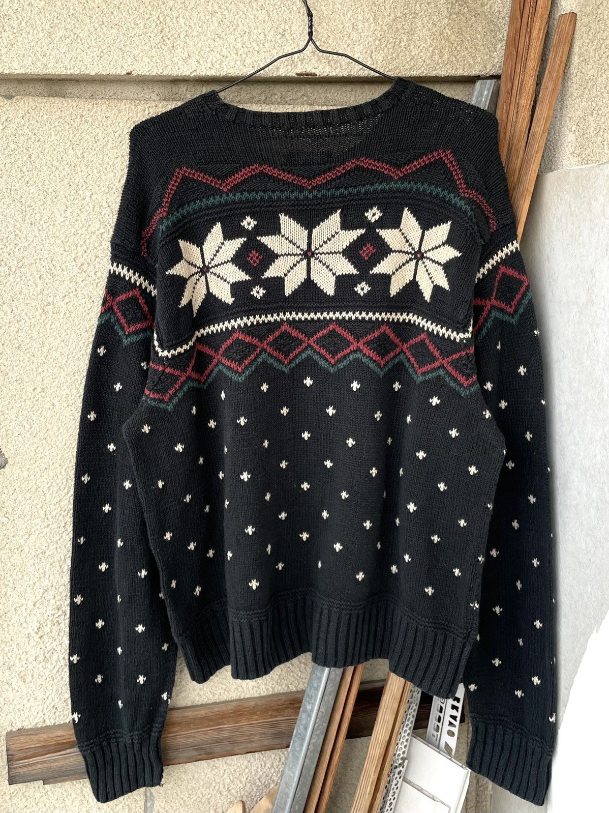 Polo Ralph Lauren Vintage Polo Ralph Lauren RRL Style Snowflake Aztec Sweater Size US L / EU 52-54 / 3 - 6 Thumbnail