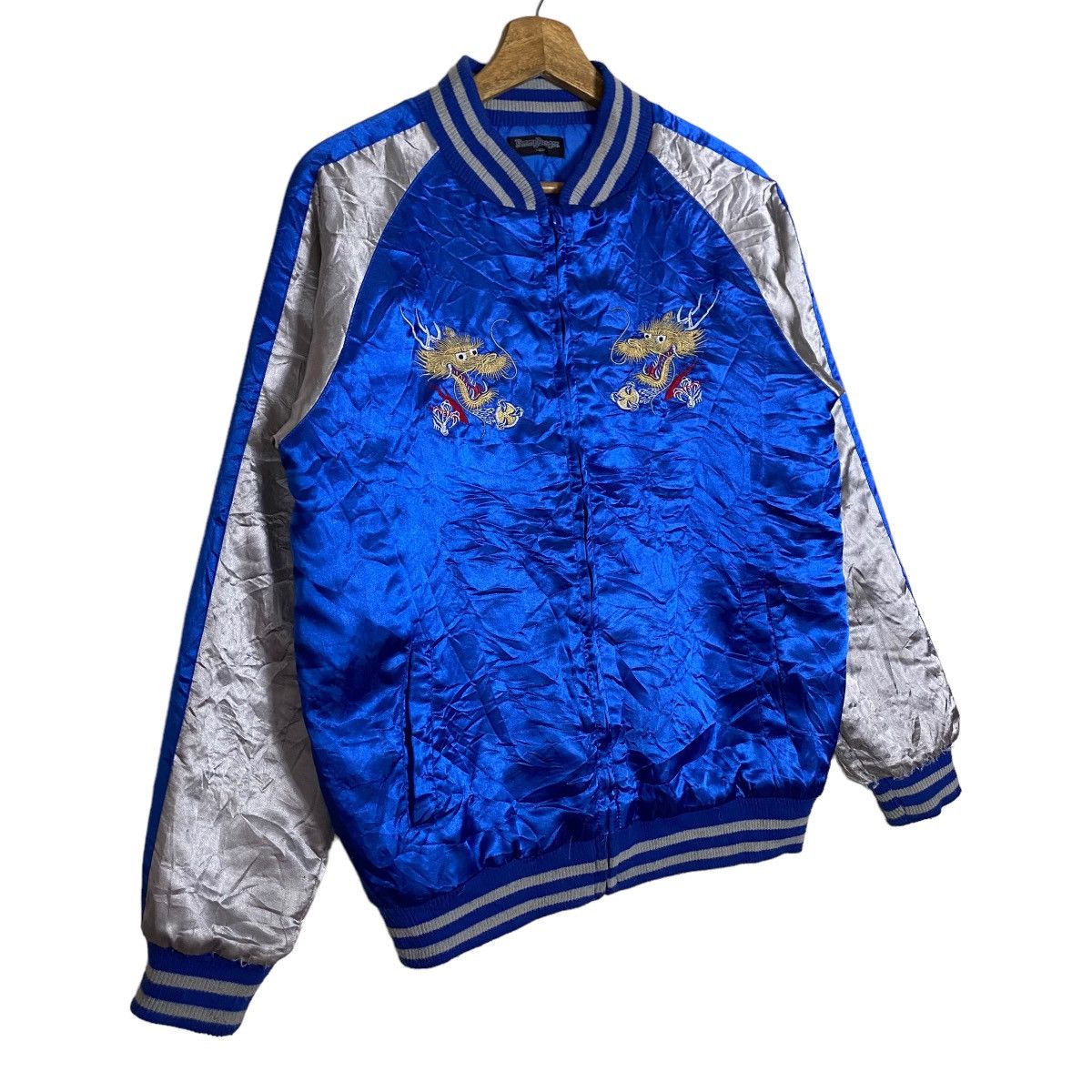 Other Vintage !! Jimmy Dragon Full Zipper Embroidery Japan Sukajan Size US M / EU 48-50 / 2 - 7 Thumbnail
