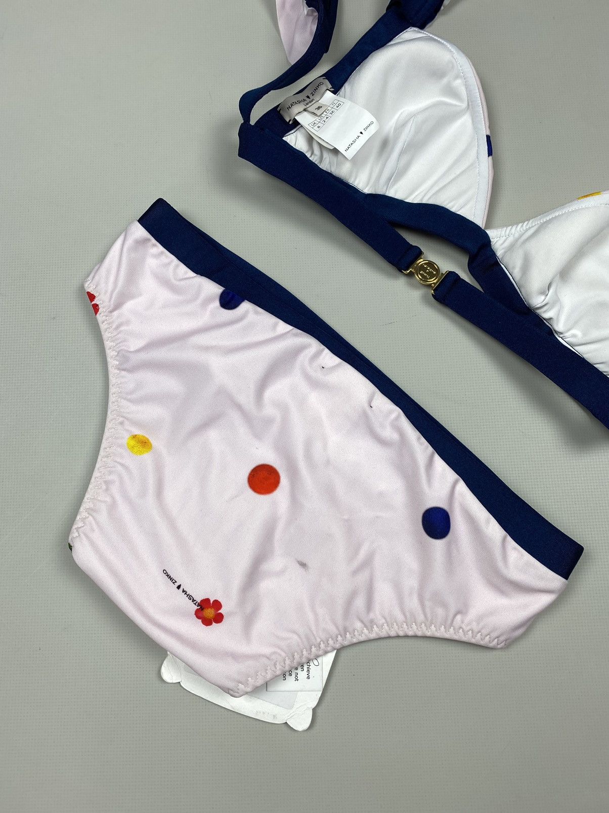 Natasha Zinko BNWT! Natasha Zinko Neoprene Bikini 2 Piece swim suit Size XS / US 0-2 / IT 36-38 - 12 Thumbnail