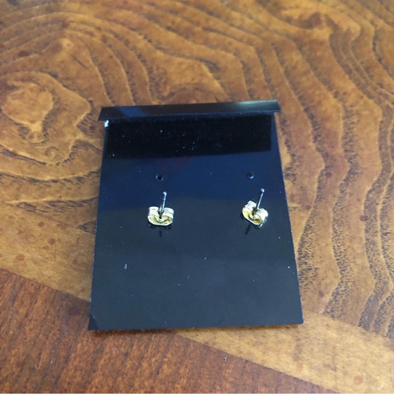 Jewelry Gold and black enamel racing flag pierced earrings Size ONE SIZE - 2 Thumbnail