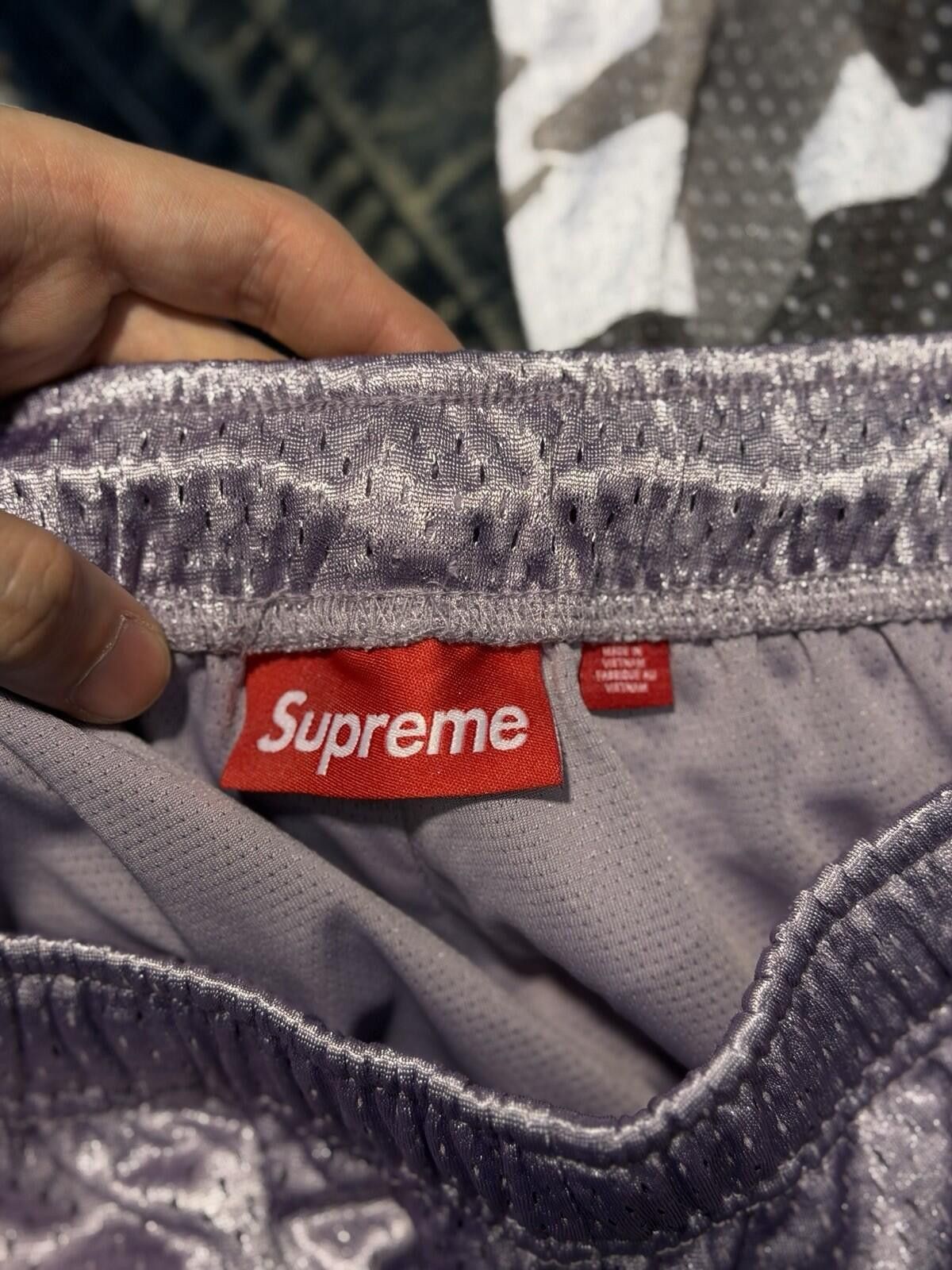 Supreme Supreme Small Box Baggy Mesh Shorts Size Small Purple NEW Size US 30 / EU 46 - 7 Thumbnail