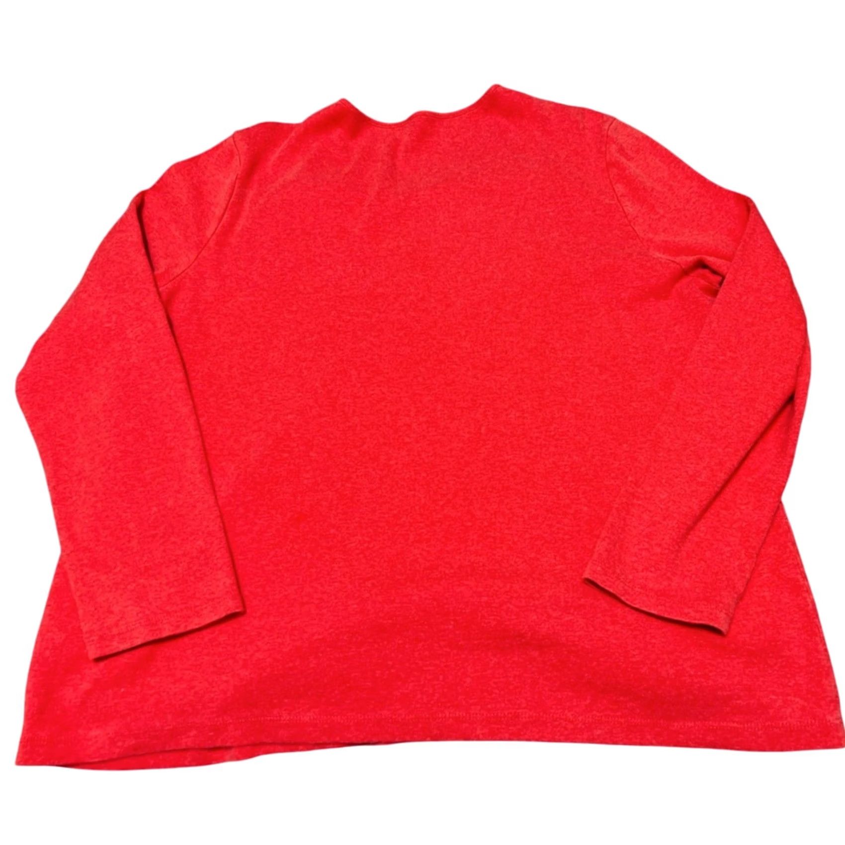 Pendleton Pendleton Women’s Longsleeve Shirt XL Orange Crewneck T-Shirt XL Womens Size XL / US 12-14 / IT 48-50 - 2 Thumbnail