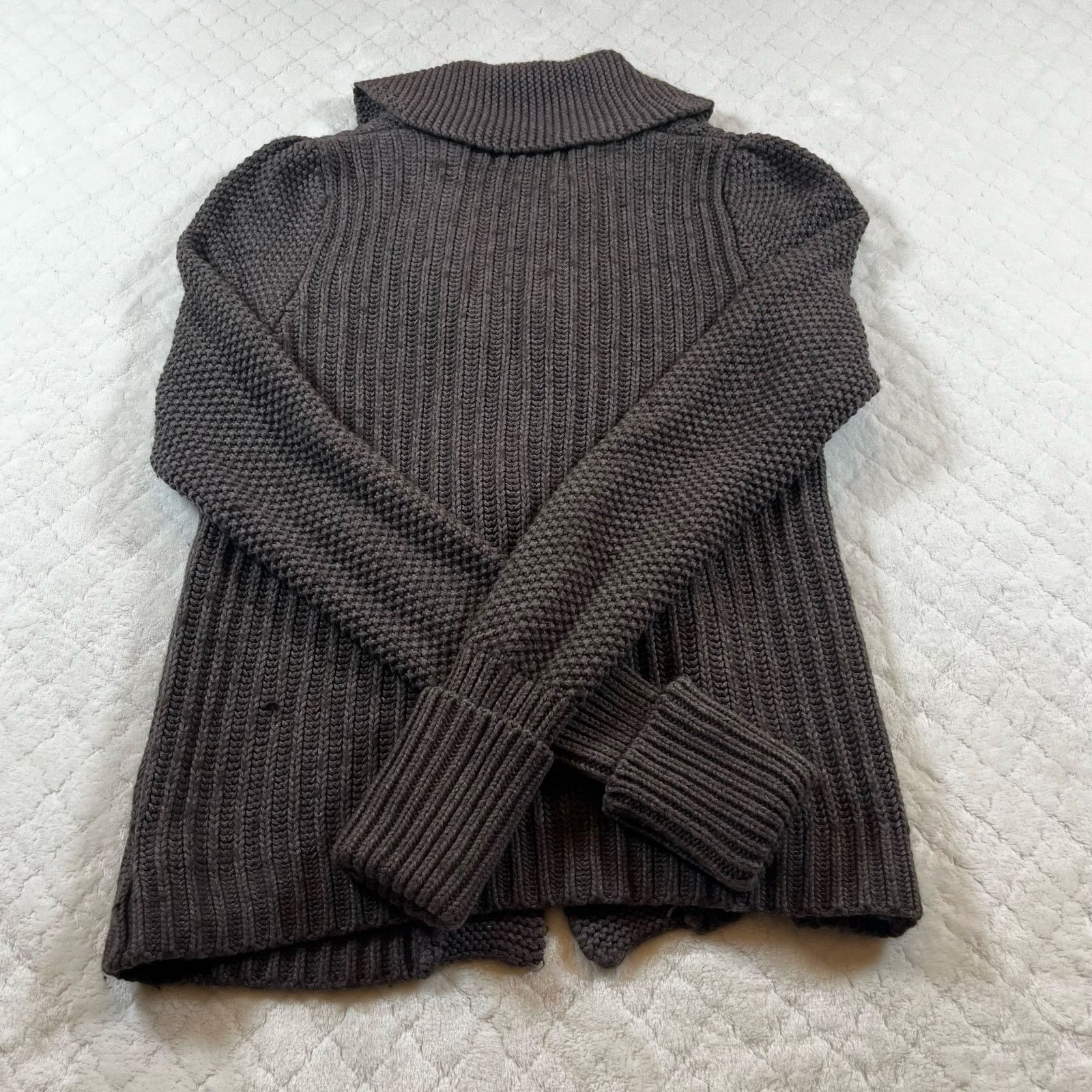 Eddie Bauer Eddie Bauer 10% Angora Chunky Knit Toggle Cardigan Size S / US 4 / IT 40 - 7 Thumbnail
