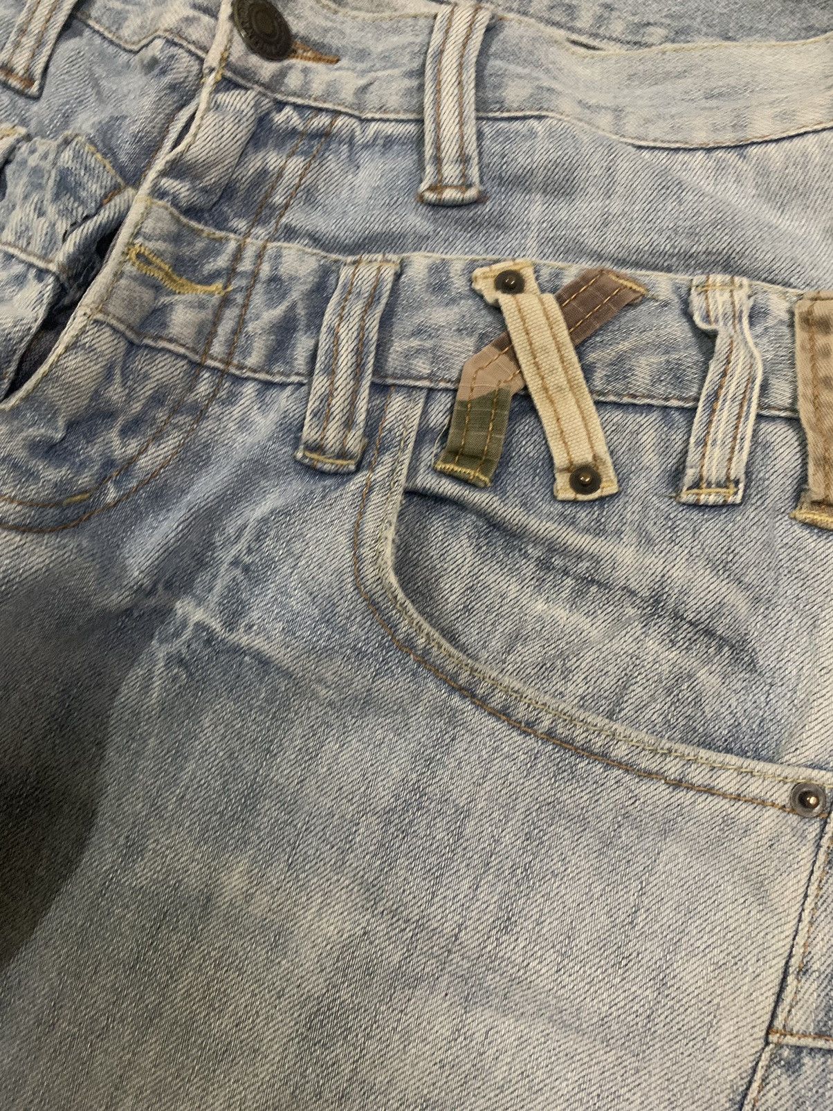 If Six Was Nine Vintage Japanese Handcrafted Double Waist Punk Style Jeans Size US 30 / EU 46 - 6 Thumbnail
