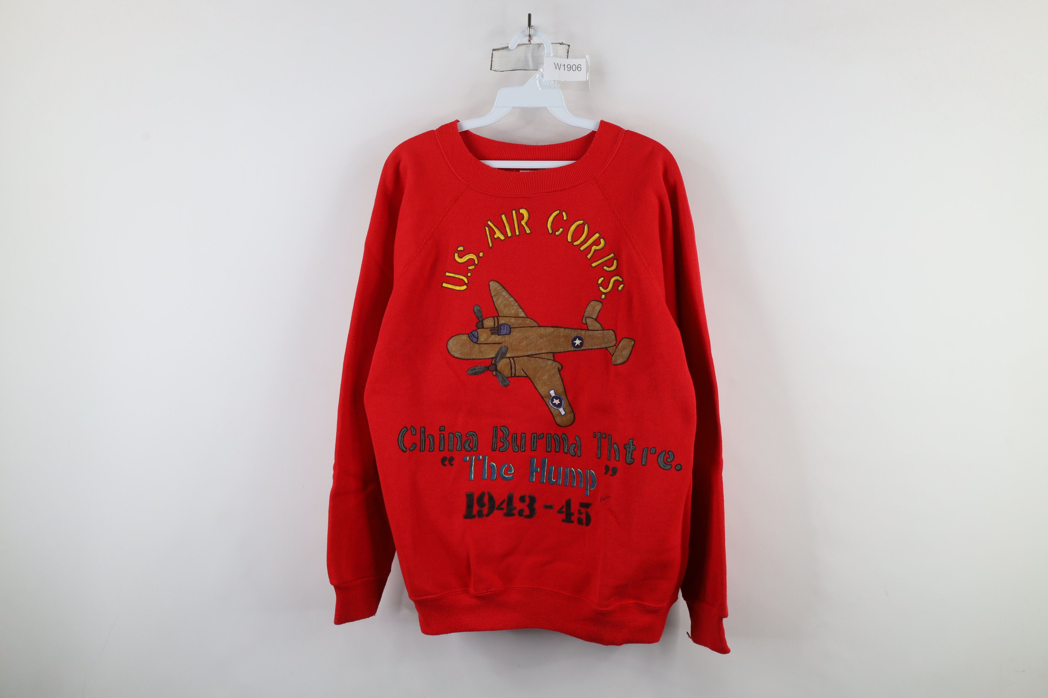 Vintage Vintage 80s China Burma The Hump World War II Sweatshirt USA Size L / US 10 / IT 46 - 1 Thumbnail