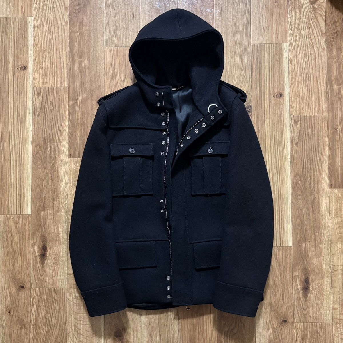 Hedi Slimane Dior Homme AW2004 M-65 Military Wool Jacket Size US S / EU 44-46 / 1 - 1 Thumbnail