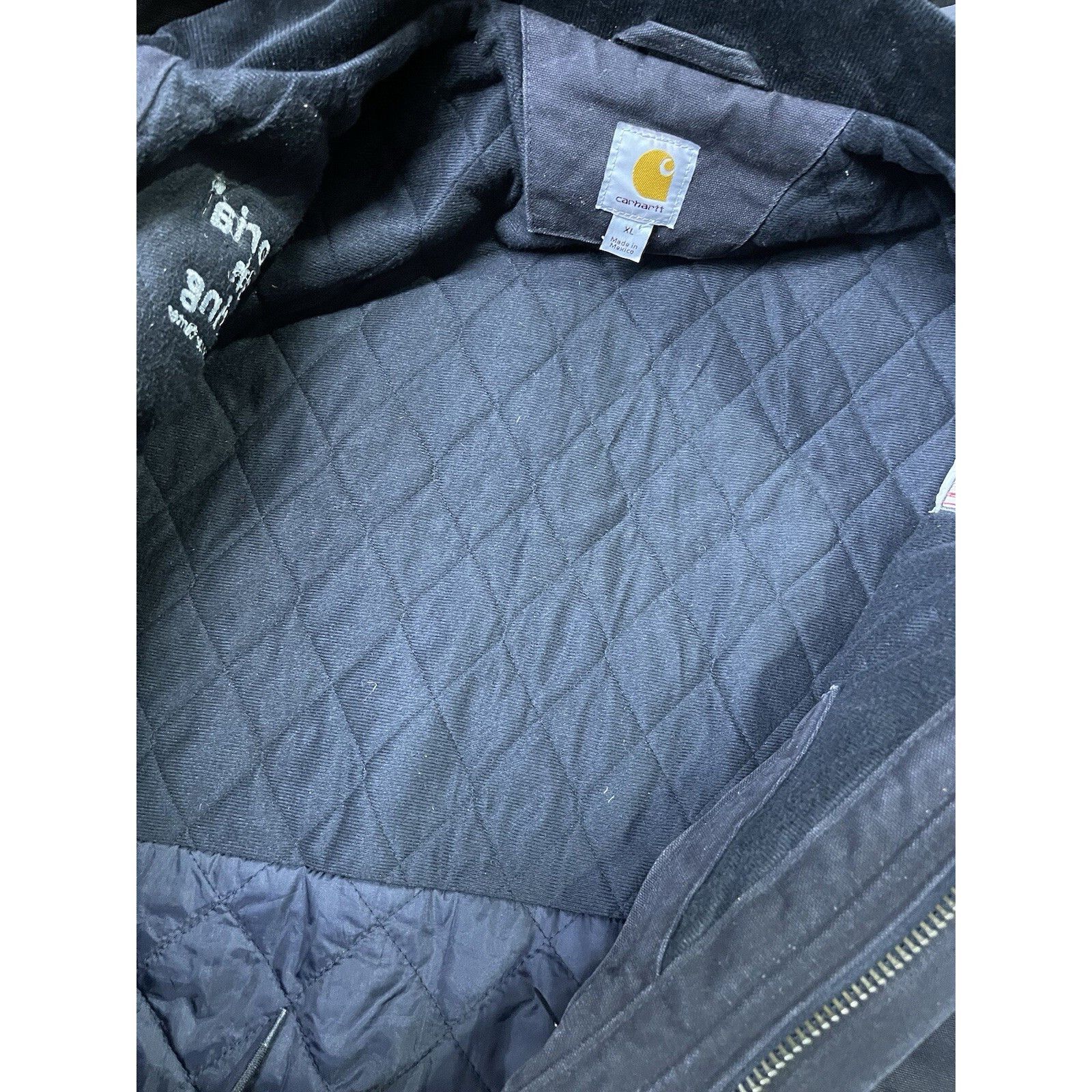 Carhartt VTG Y2K Carhartt 101683 Black Chore Quilt Lined Jacket USA F Size US XL / EU 56 / 4 - 8 Thumbnail