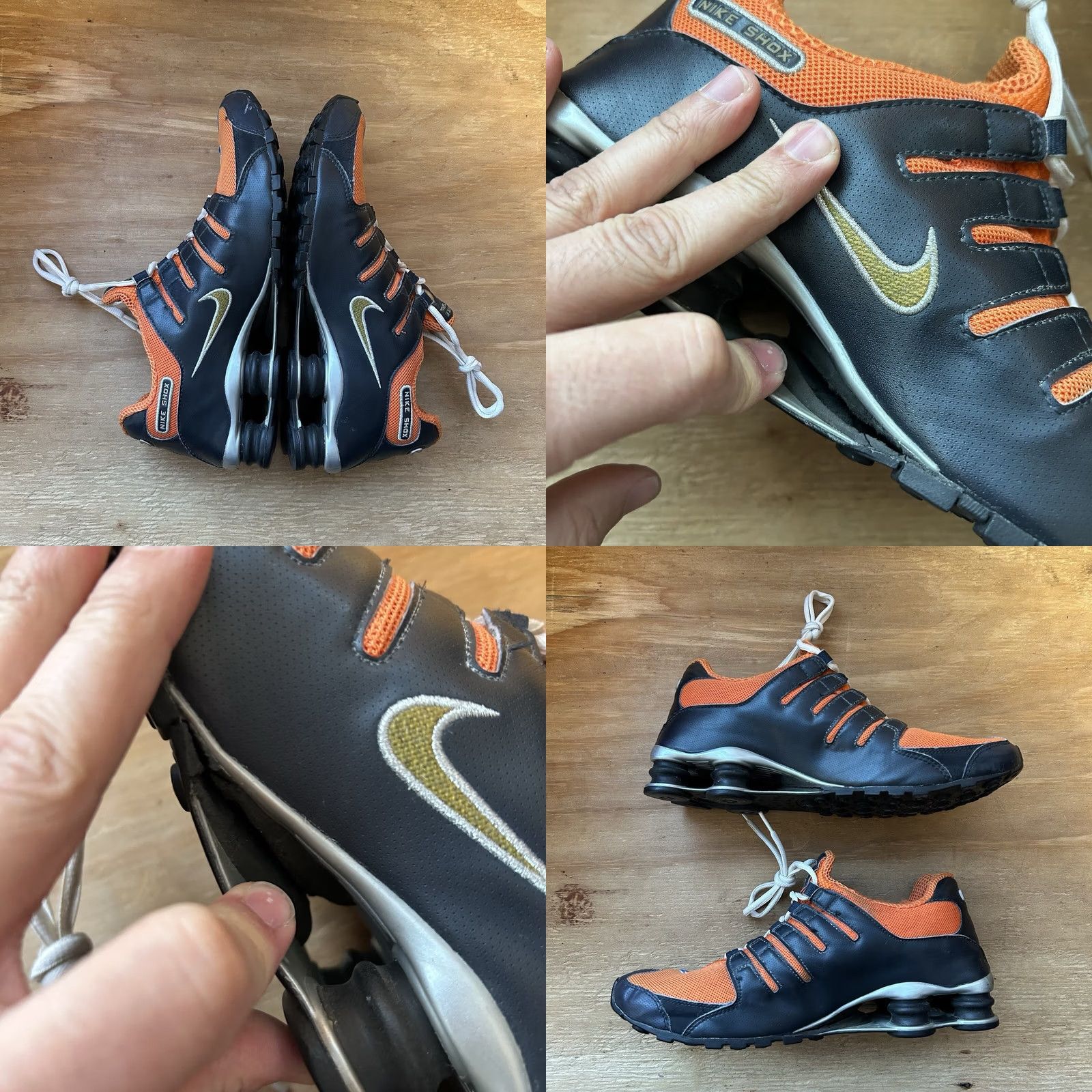 Nike VINTAGE Nike Shox NZ 313428-471 Sample 10.5 Syracuse 2007 Nike Shox Sneaker Mens Gray Size US 10 / EU 43 - 8 Thumbnail