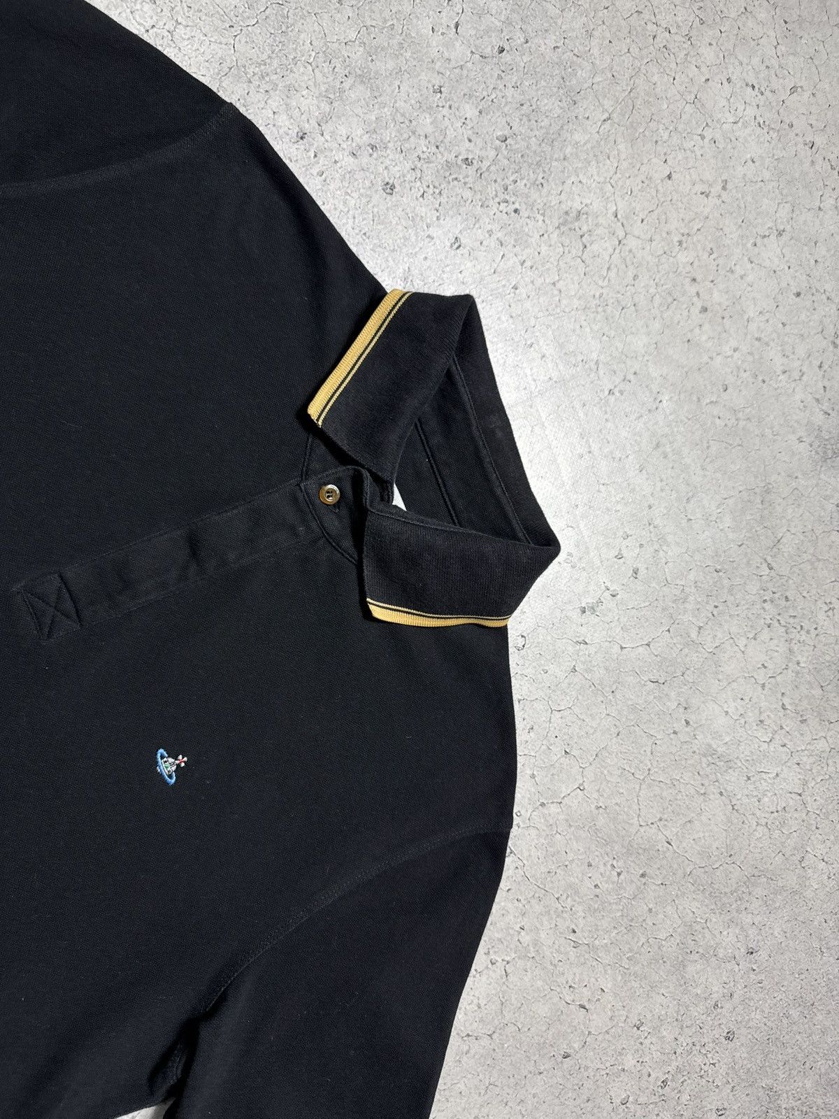 Vivienne Westwood Vivienne Westwood Black Luxury Polo Shirt Size L Size US L / EU 52-54 / 3 - 4 Thumbnail