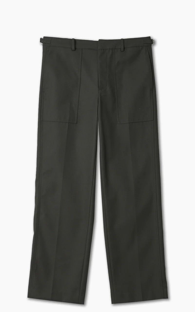 Helmut Lang HELMUT LANG TWILL TROUSERS — BURNT OLIVE / SIZE 34 Size US 34 / EU 50 - 2 Thumbnail