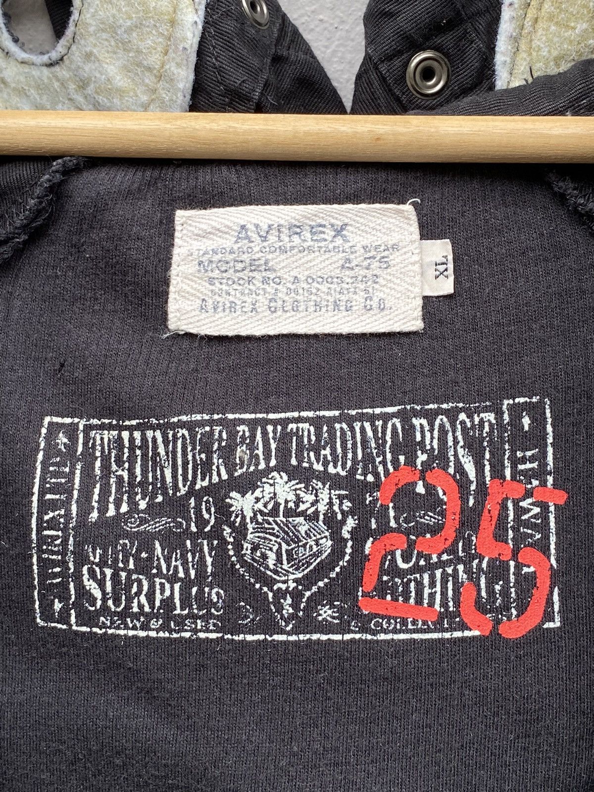 Avirex × Vintage RARE🔥 Avirex Model A-75 Removable Sleeve Utilitys Hooded Size US L / EU 52-54 / 3 - 9 Thumbnail