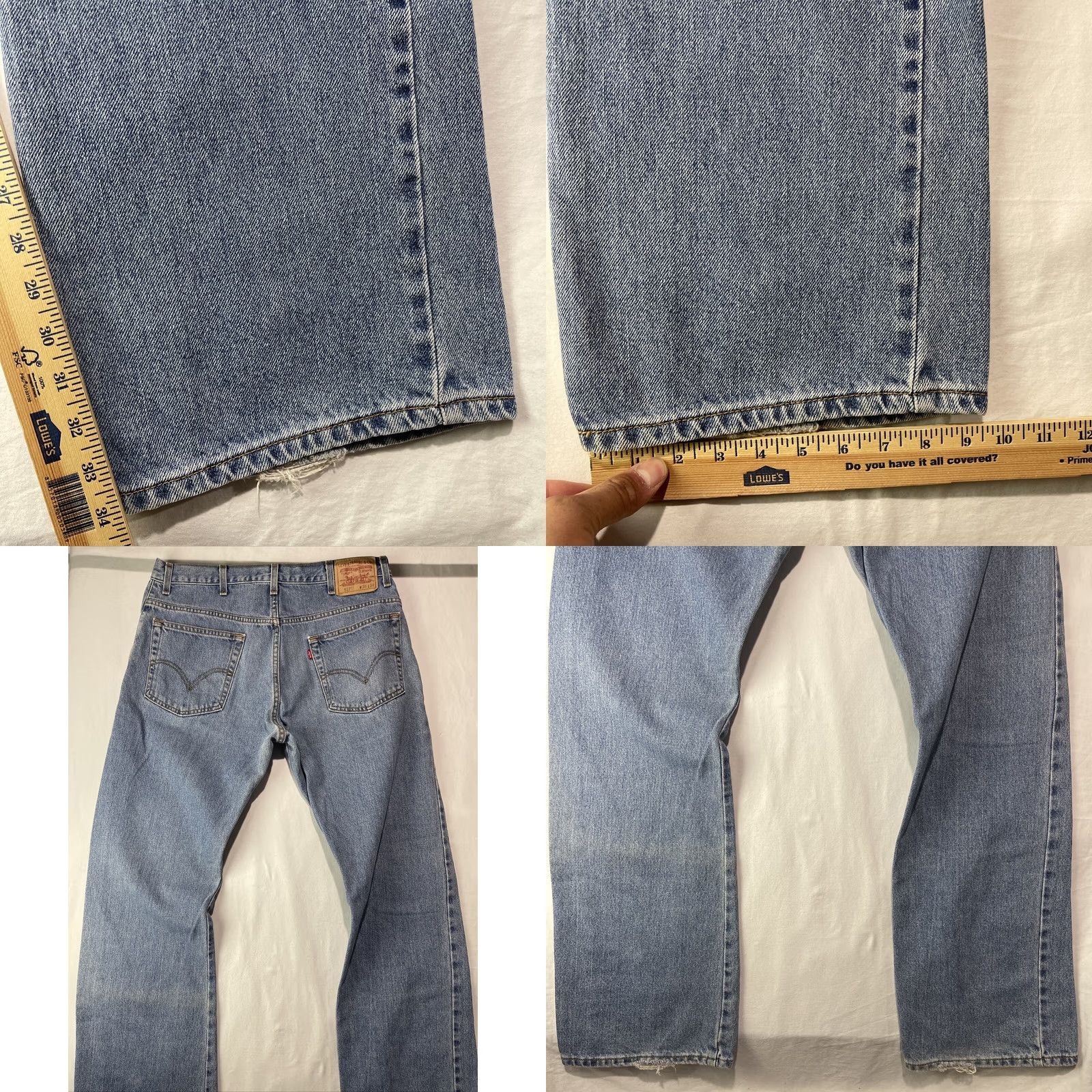 Levi's Levi's 517 Jeans Mens 38x34 Blue Bootcut Denim Pants Leather? (Oops) Size US 38 / EU 54 - 8 Thumbnail