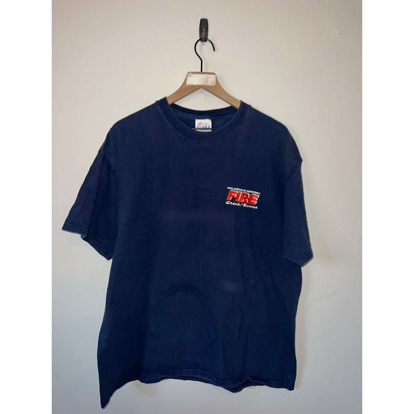 Hanes Vintage 9/11 Shirt Palmdale Airport Fire Sept 11 09-11-01 XL Size US XL / EU 56 / 4 - 2 Thumbnail