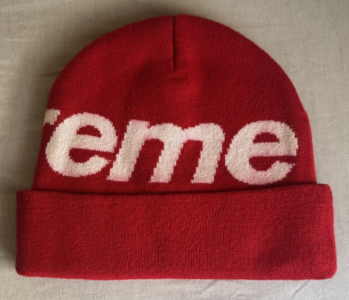 Supreme Supreme big logo beanie Size ONE SIZE - 2 Thumbnail