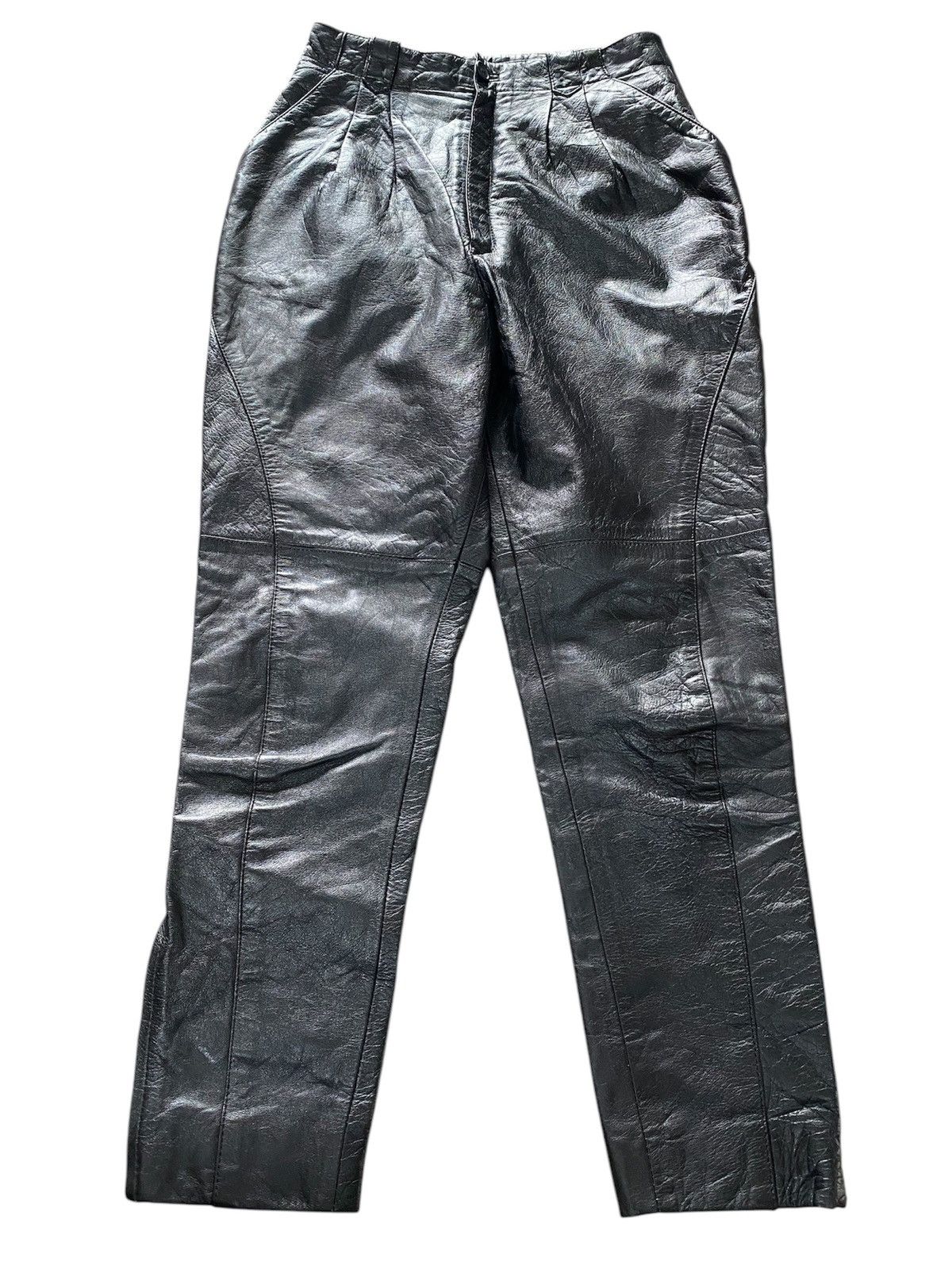 Japanese High Rise Leather Pants Jha-Jha by Fook Pants