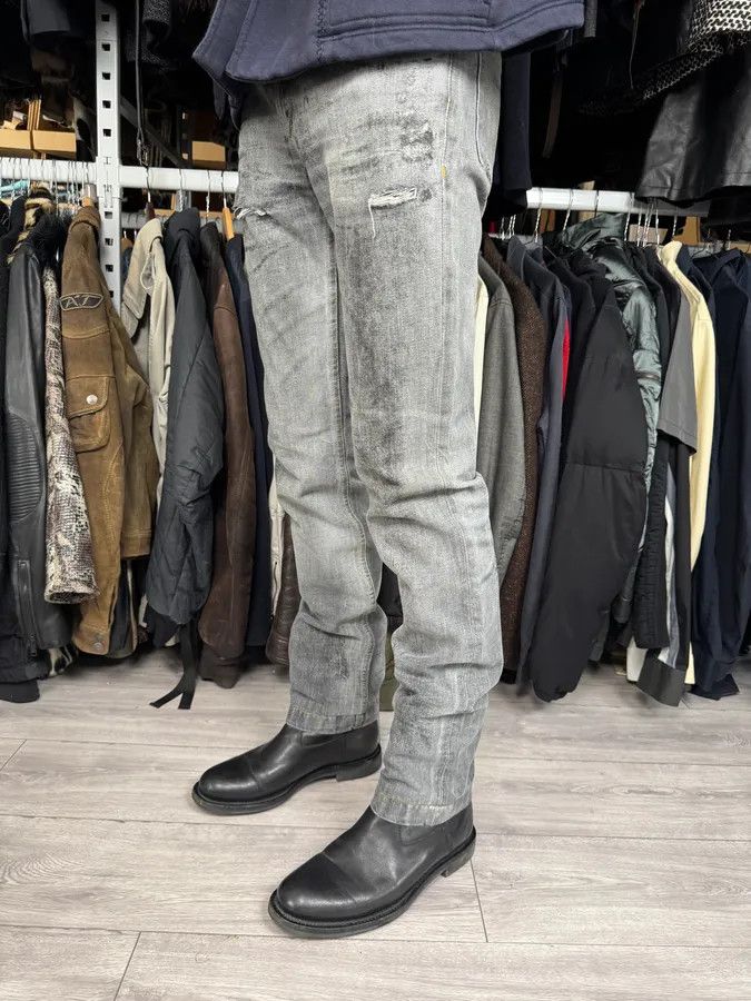 Dolce & Gabbana SS2006 Dolce & Gabbana Dirty Effect Grey Denim Jeans Size US 30 / EU 46 - 3 Thumbnail