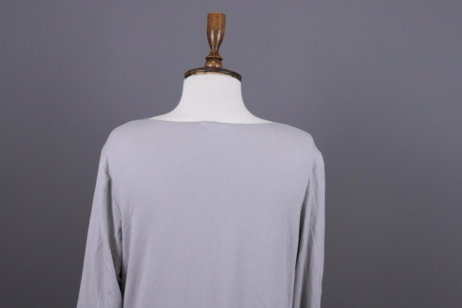 Oscar De La Renta Oska Gray Scoop Neck Relaxed Lagenlook Dress Size 3 Size M / US 6-8 / IT 42-44 - 10 Thumbnail